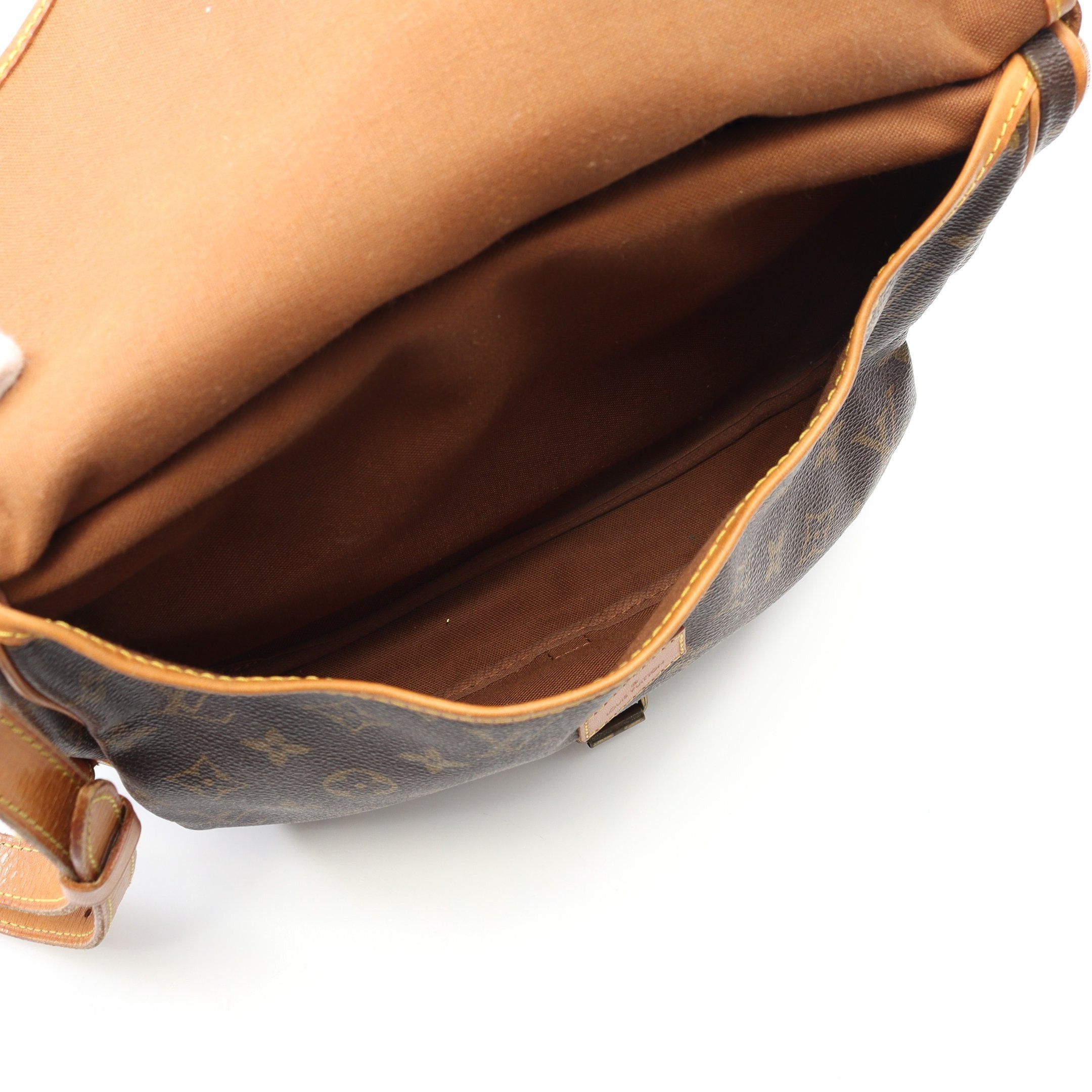 Louis Vuitton Louis Vuitton Saumur 30 Monogram Shoulder Bag Leather Brown Size ONE SIZE - 3 Thumbnail