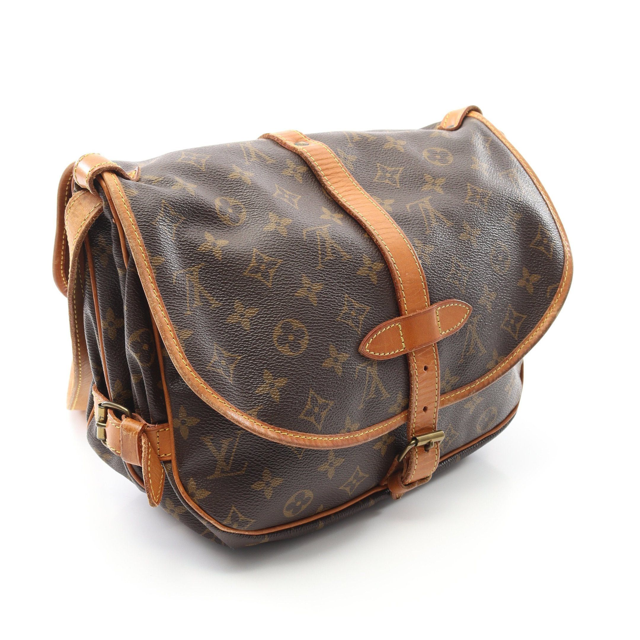 Louis Vuitton Louis Vuitton Saumur 30 Monogram Shoulder Bag Leather Brown Size ONE SIZE - 2 Thumbnail