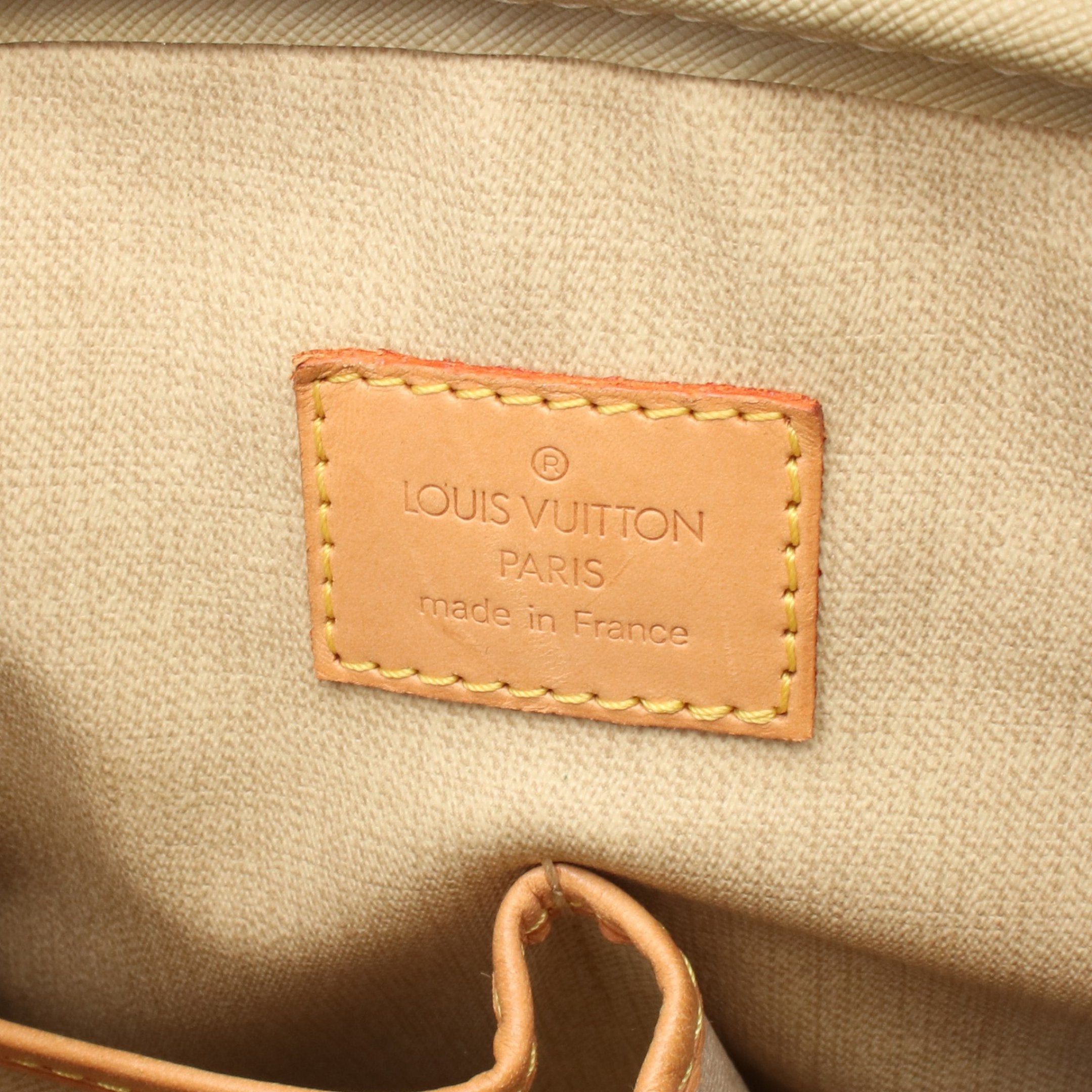 Louis Vuitton Louis Vuitton Trouville Monogram Handbag Leather Brown Size ONE SIZE - 4 Thumbnail