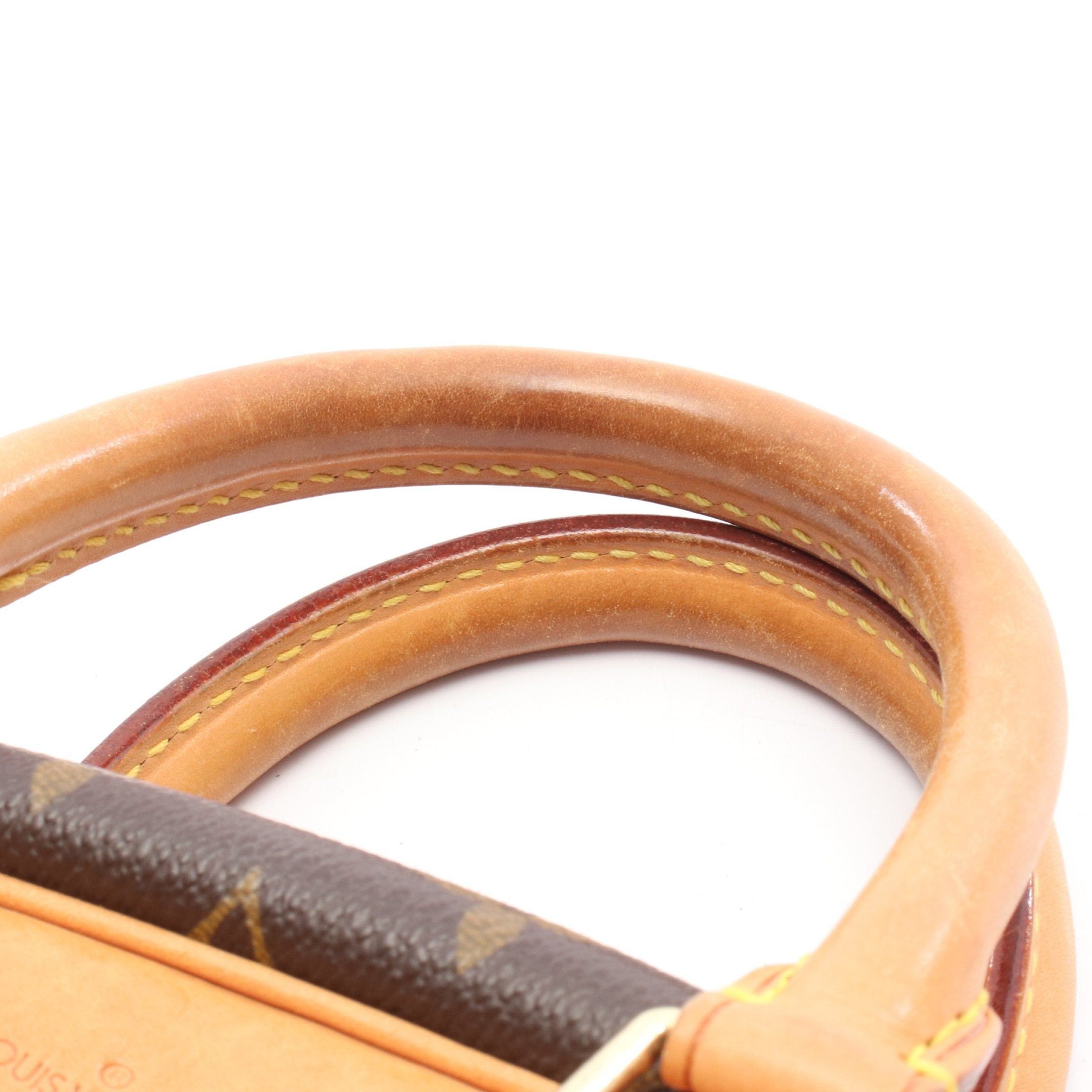 Louis Vuitton Louis Vuitton Trouville Monogram Handbag Leather Brown Size ONE SIZE - 7 Thumbnail