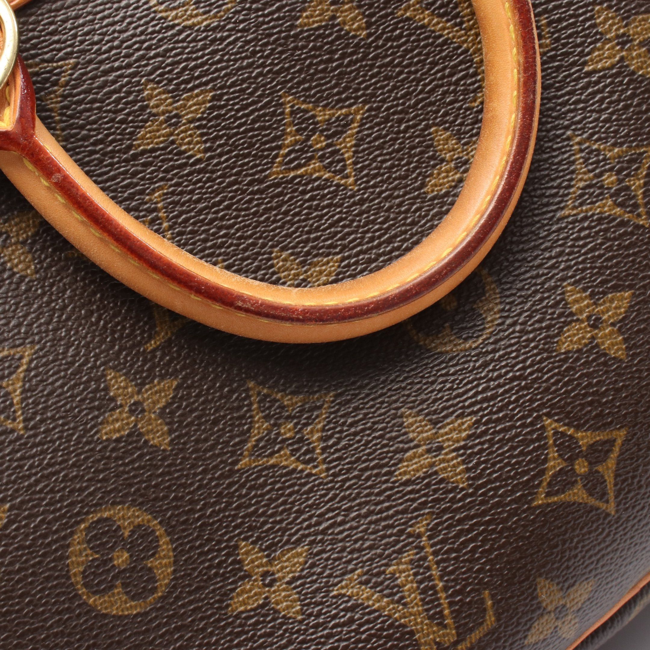 Louis Vuitton Louis Vuitton Trouville Monogram Handbag Leather Brown Size ONE SIZE - 9 Thumbnail