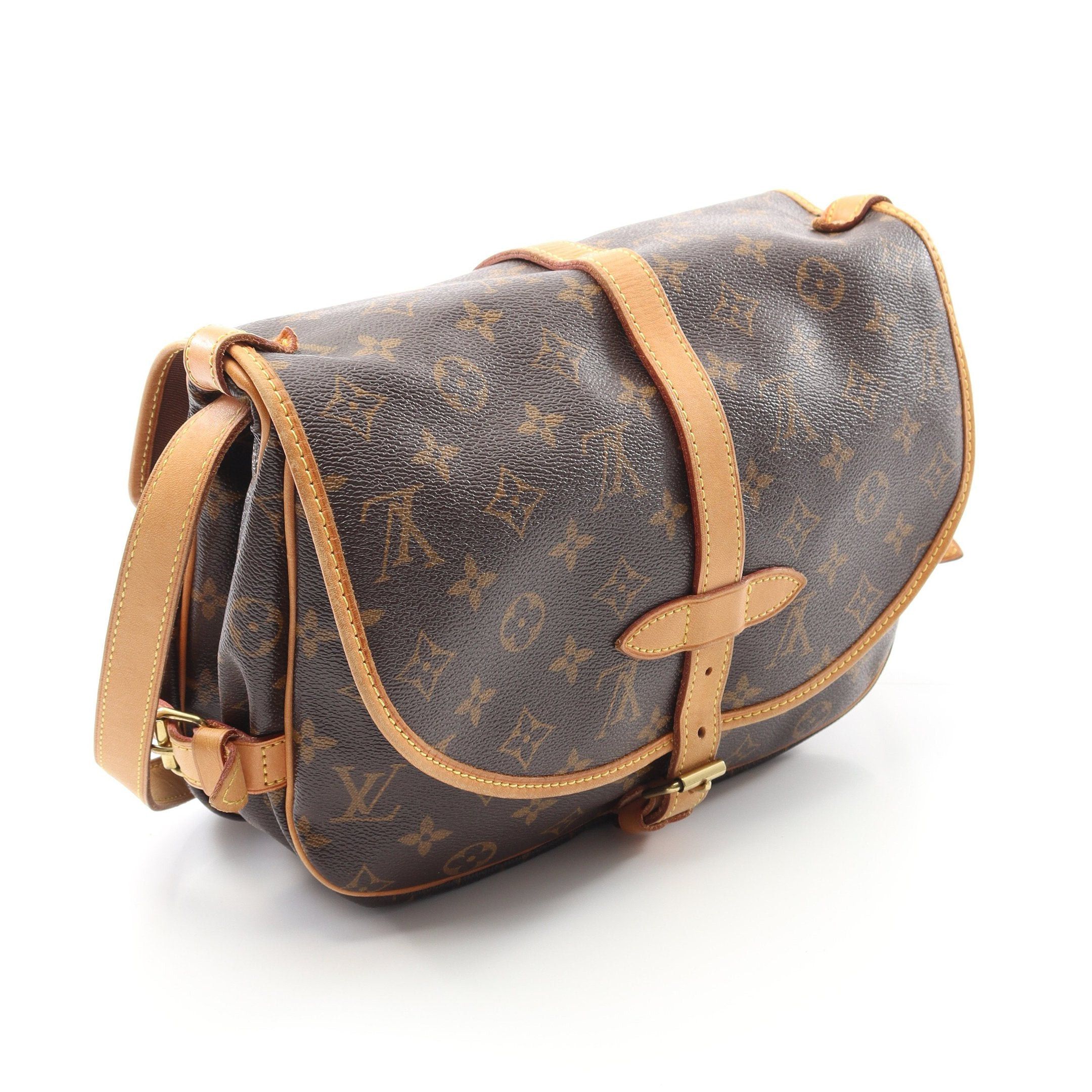 Louis Vuitton Louis Vuitton Saumur 30 Monogram Shoulder Bag Leather Brown Size ONE SIZE - 2 Thumbnail