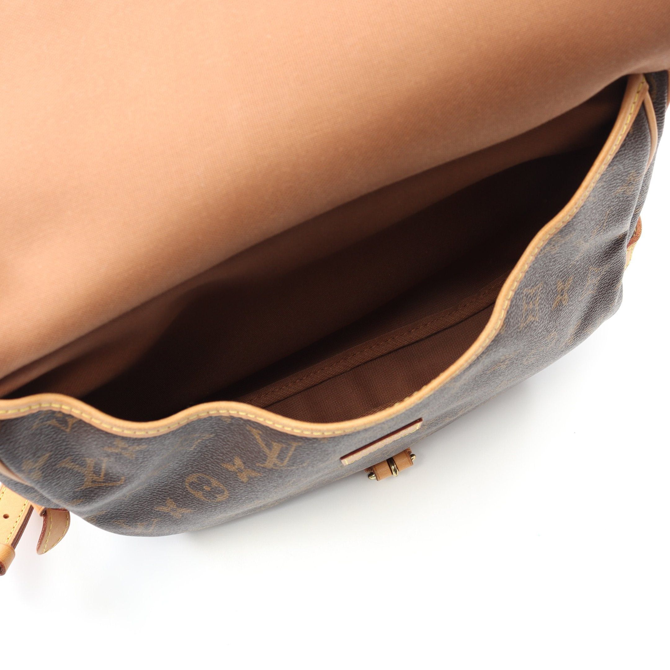Louis Vuitton Louis Vuitton Saumur 30 Monogram Shoulder Bag Leather Brown Size ONE SIZE - 3 Thumbnail
