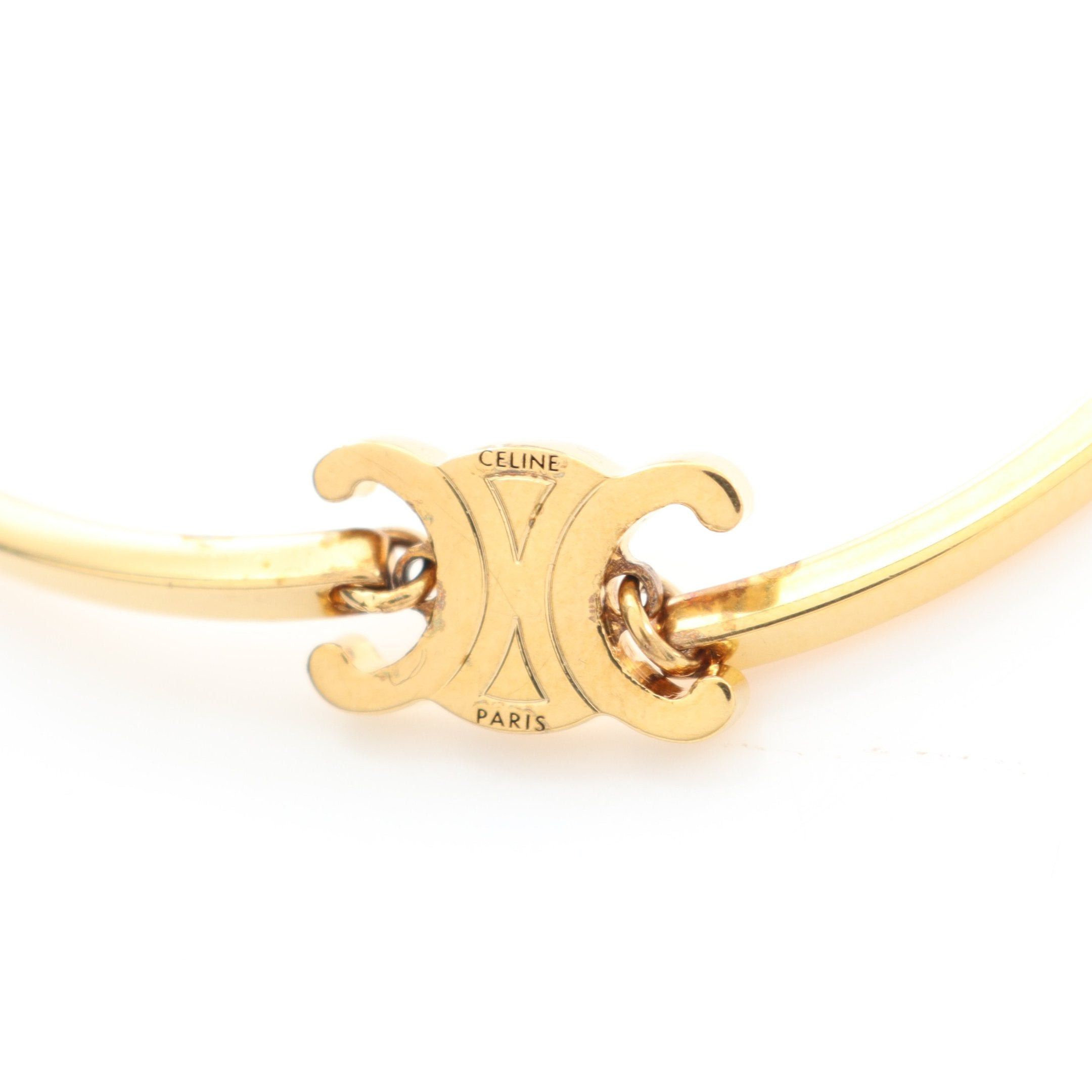 Celine Celine Triomphe Articulate Bracelet Gp Gold Size ONE SIZE - 3 Thumbnail