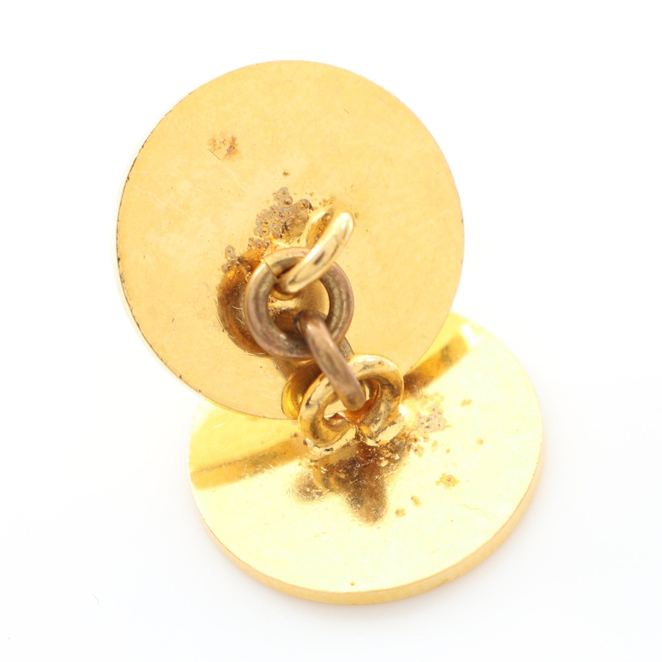 Hermes Hermes Serie Cufflink Gp Gold Size ONE SIZE - 4 Thumbnail