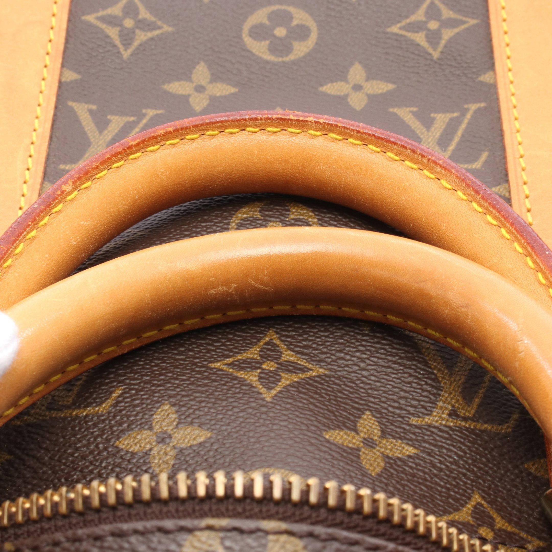 Louis Vuitton Louis Vuitton Keepall 50 Monogram Boston Bag Leather Brown Size ONE SIZE - 9 Thumbnail