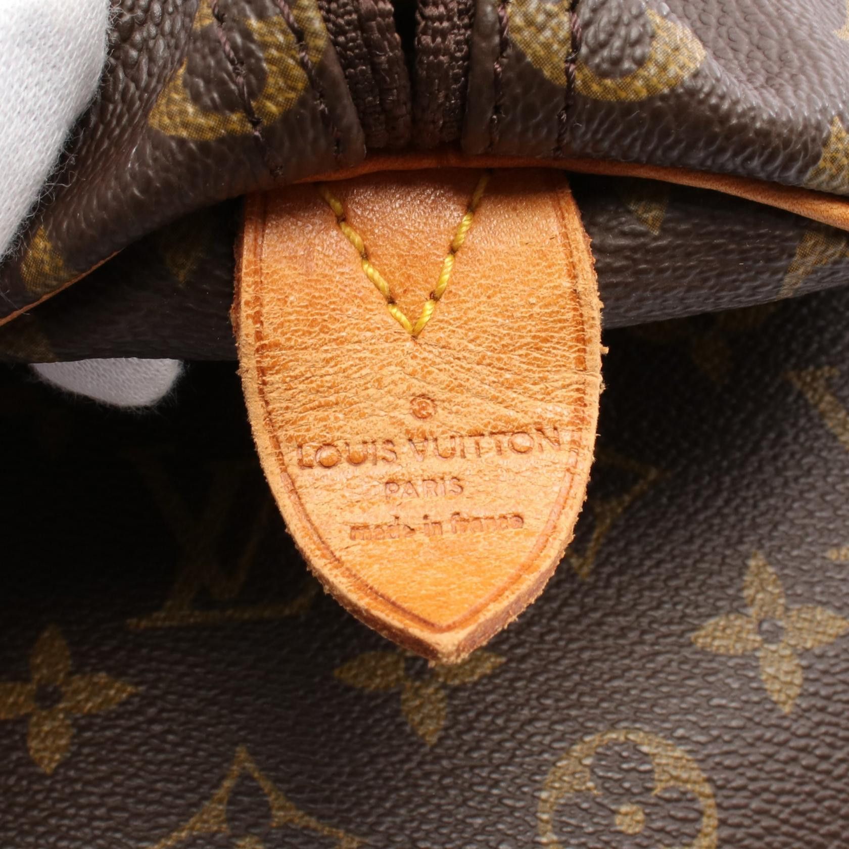 Louis Vuitton Louis Vuitton Keepall 50 Monogram Boston Bag Leather Brown Size ONE SIZE - 4 Thumbnail