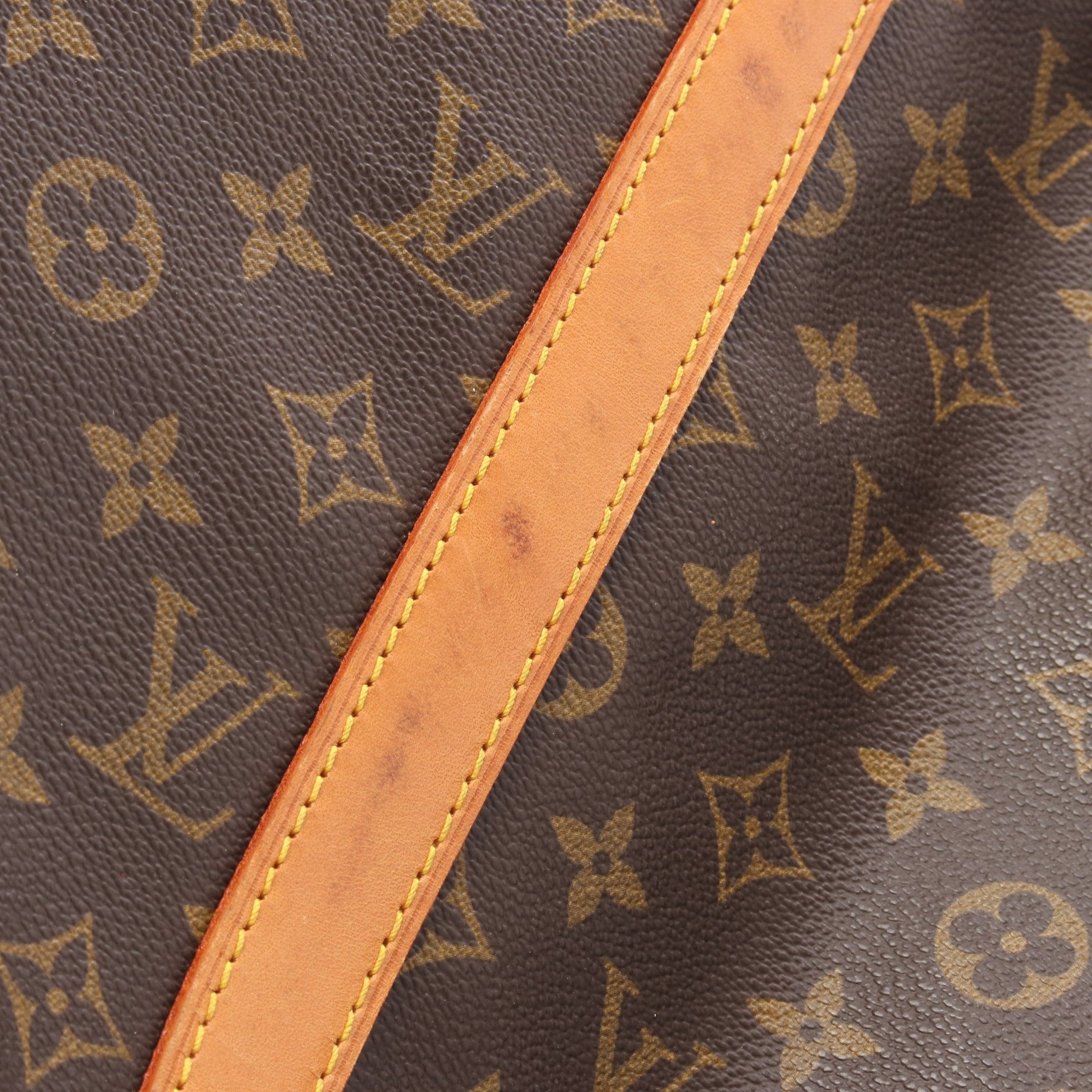 Louis Vuitton Louis Vuitton Keepall 50 Monogram Boston Bag Leather Brown Size ONE SIZE - 13 Thumbnail