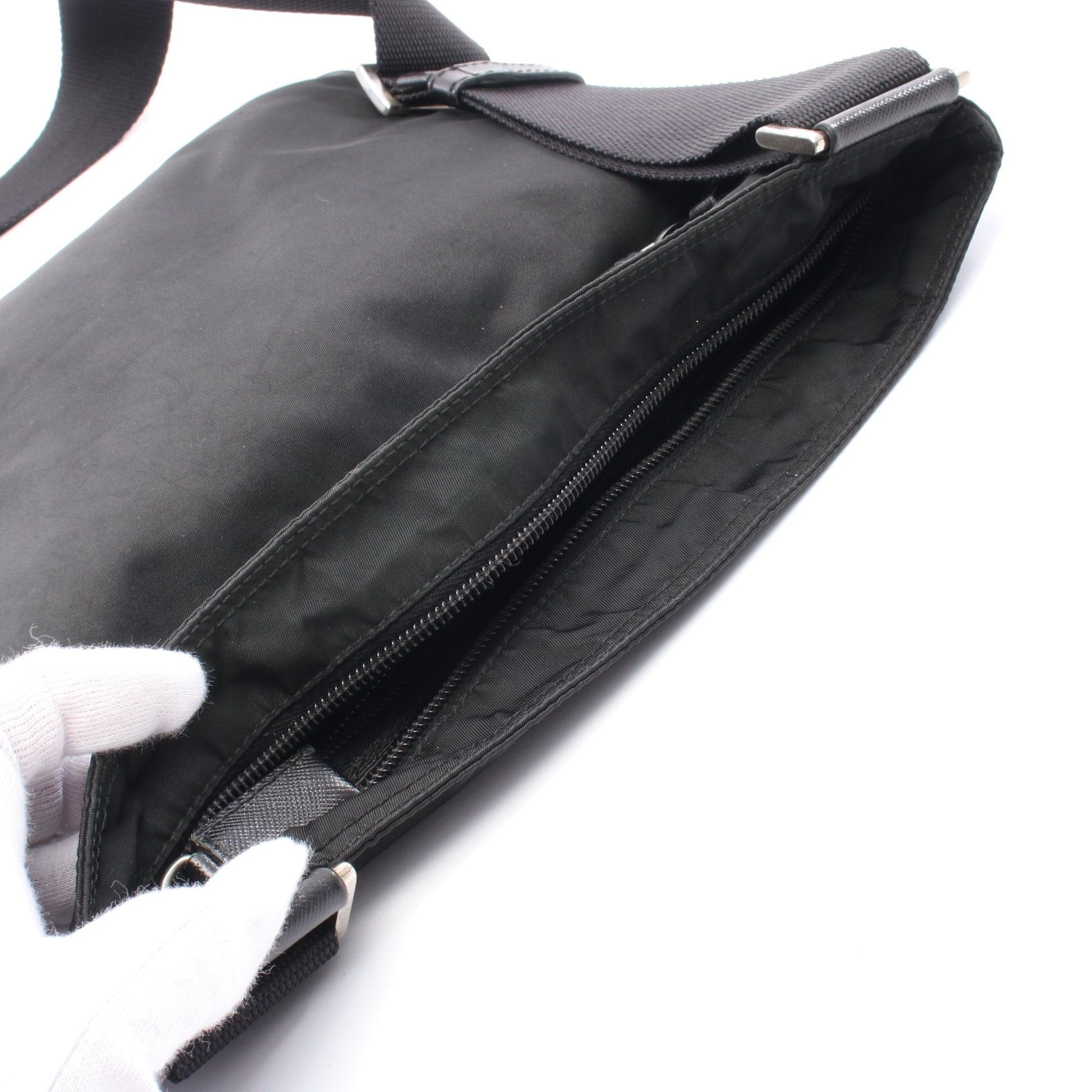 Prada Prada Shoulder Bag Nylon Leather Black Size ONE SIZE - 5 Thumbnail