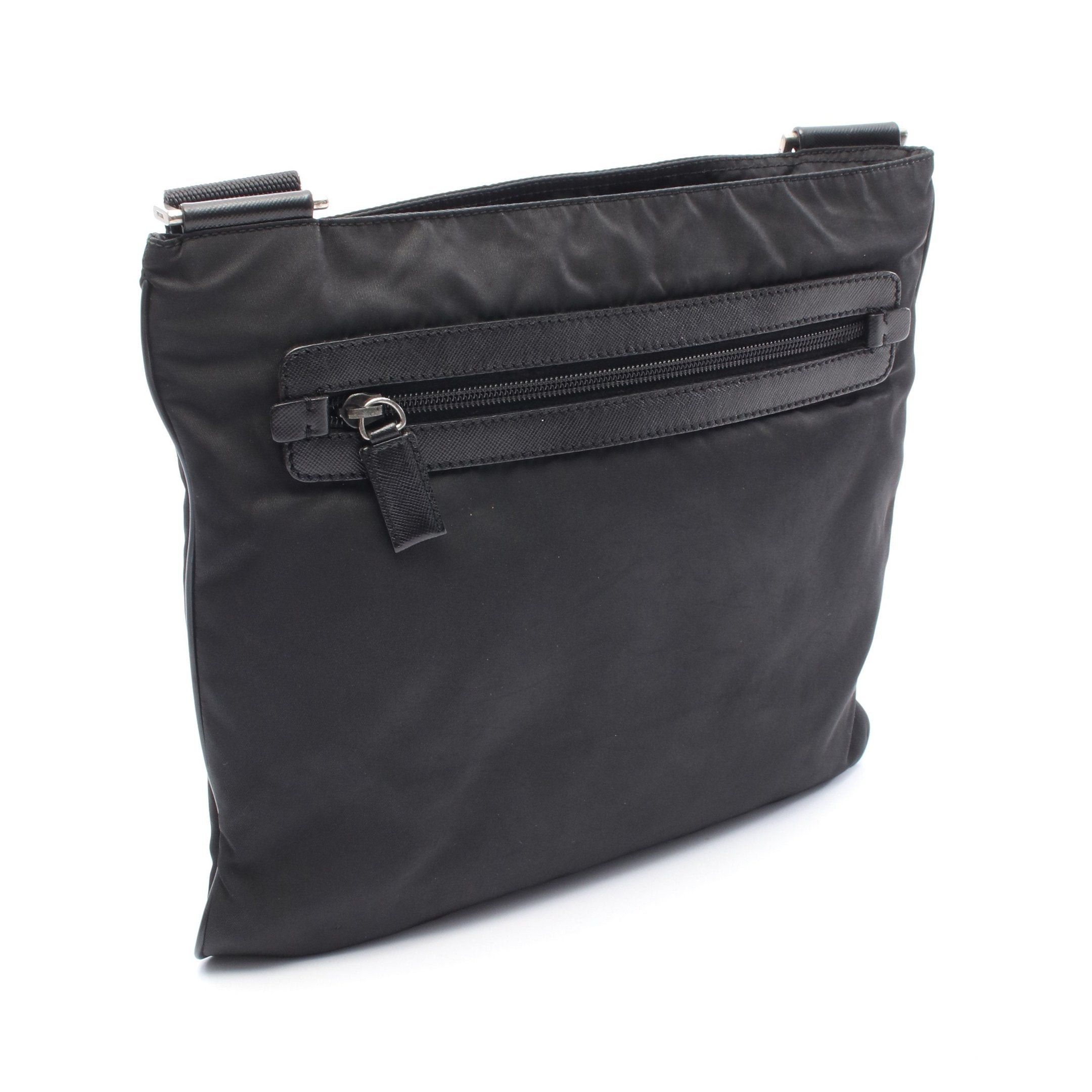 Prada Prada Shoulder Bag Nylon Leather Black Size ONE SIZE - 2 Thumbnail