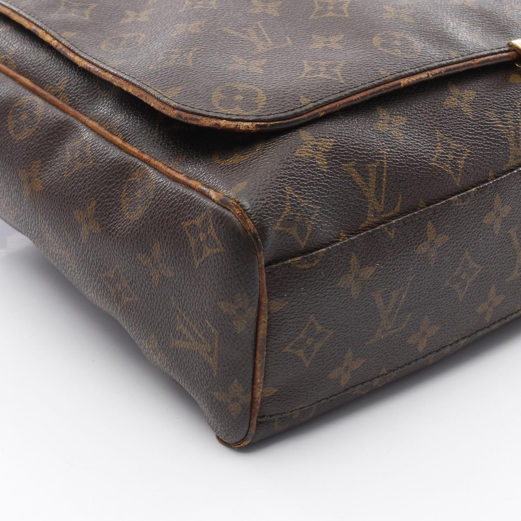Louis Vuitton Louis Vuitton Aves Monogram Shoulder Bag Leather Brown Size ONE SIZE - 6 Thumbnail