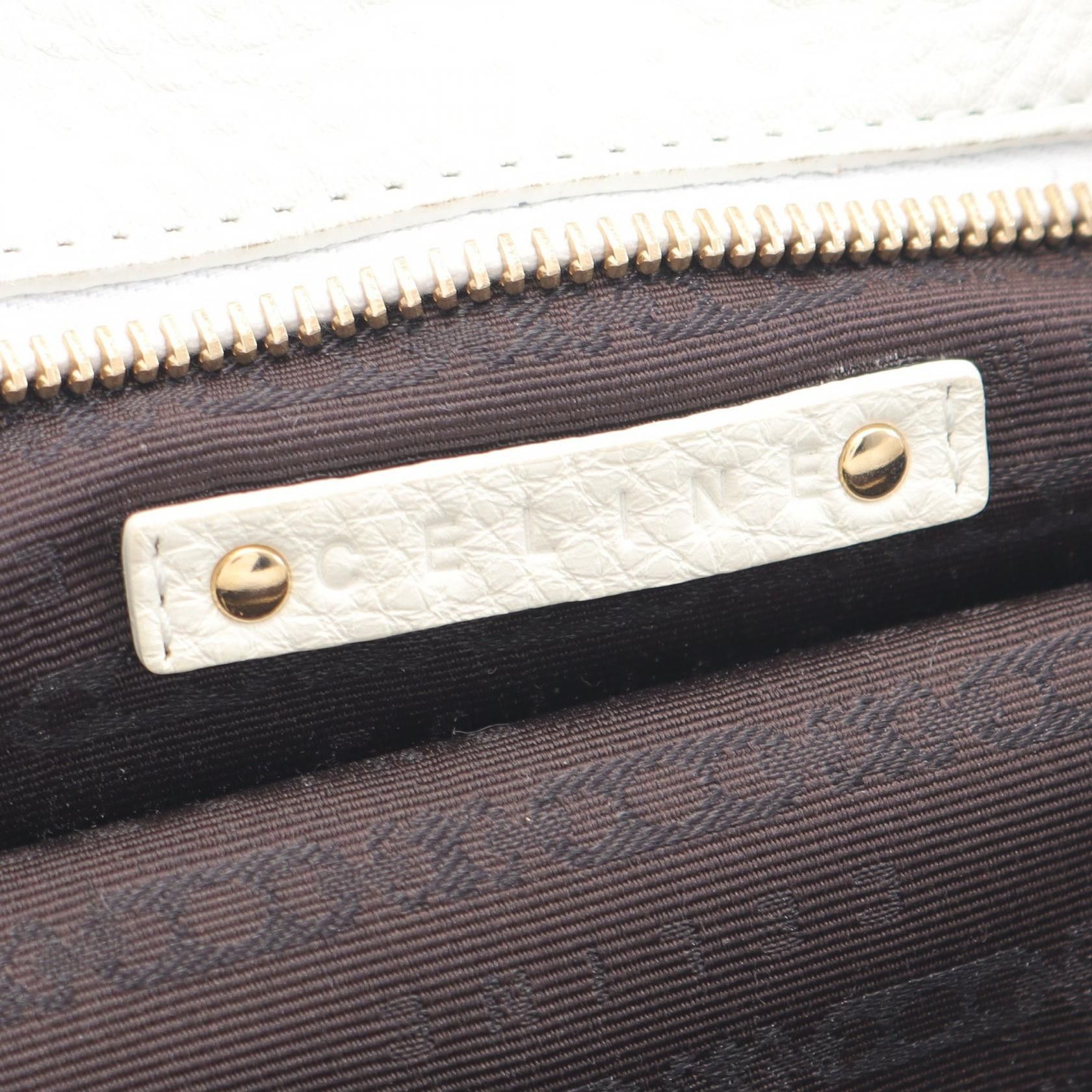 Celine Celine Bitter Sweet Handbag Leather White Size ONE SIZE - 4 Thumbnail