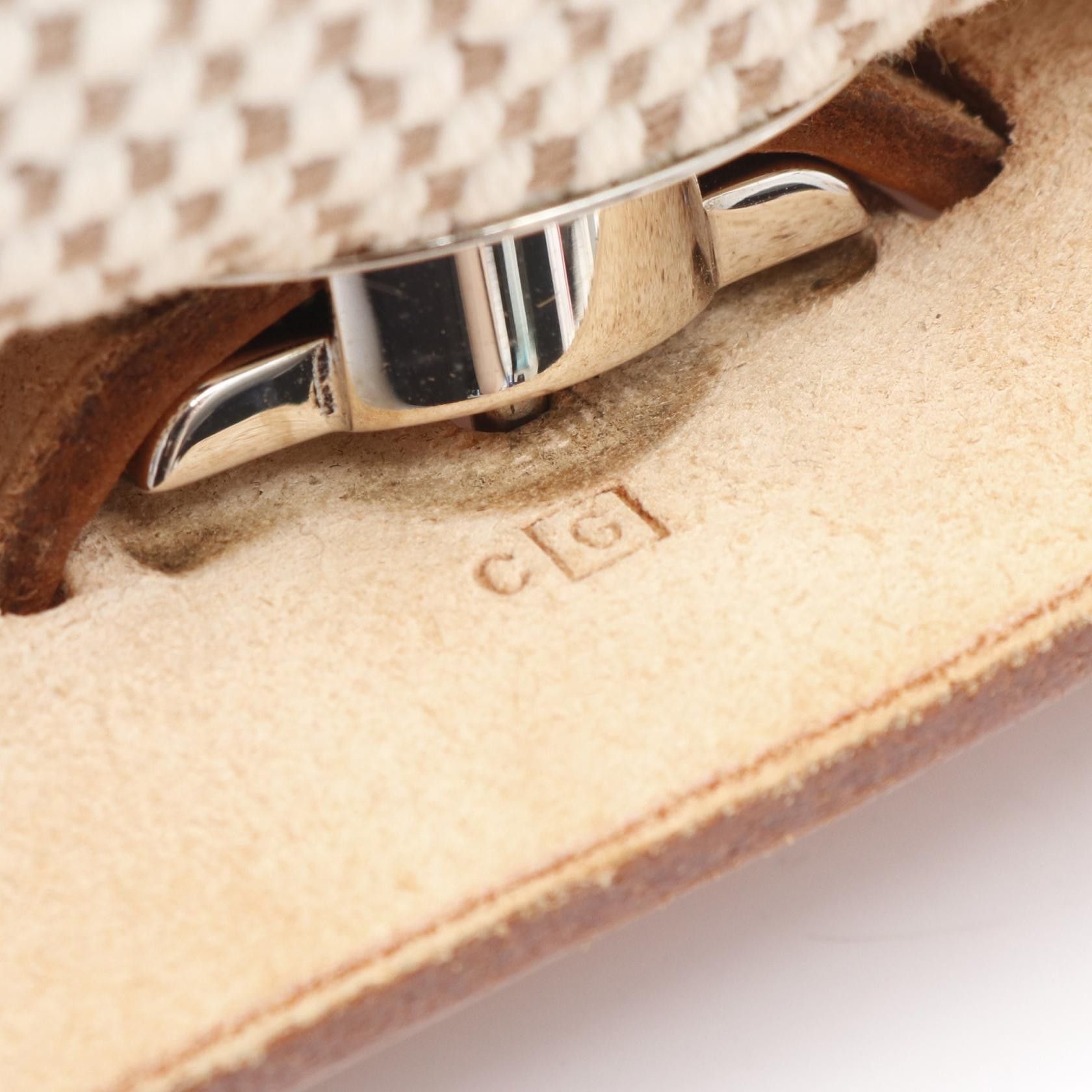 Hermes Hermes Herbag Pm Handbag Toile Gm Leather Ivory Light Brown Silver Hardware □G Stamp Size ONE SIZE - 5 Thumbnail