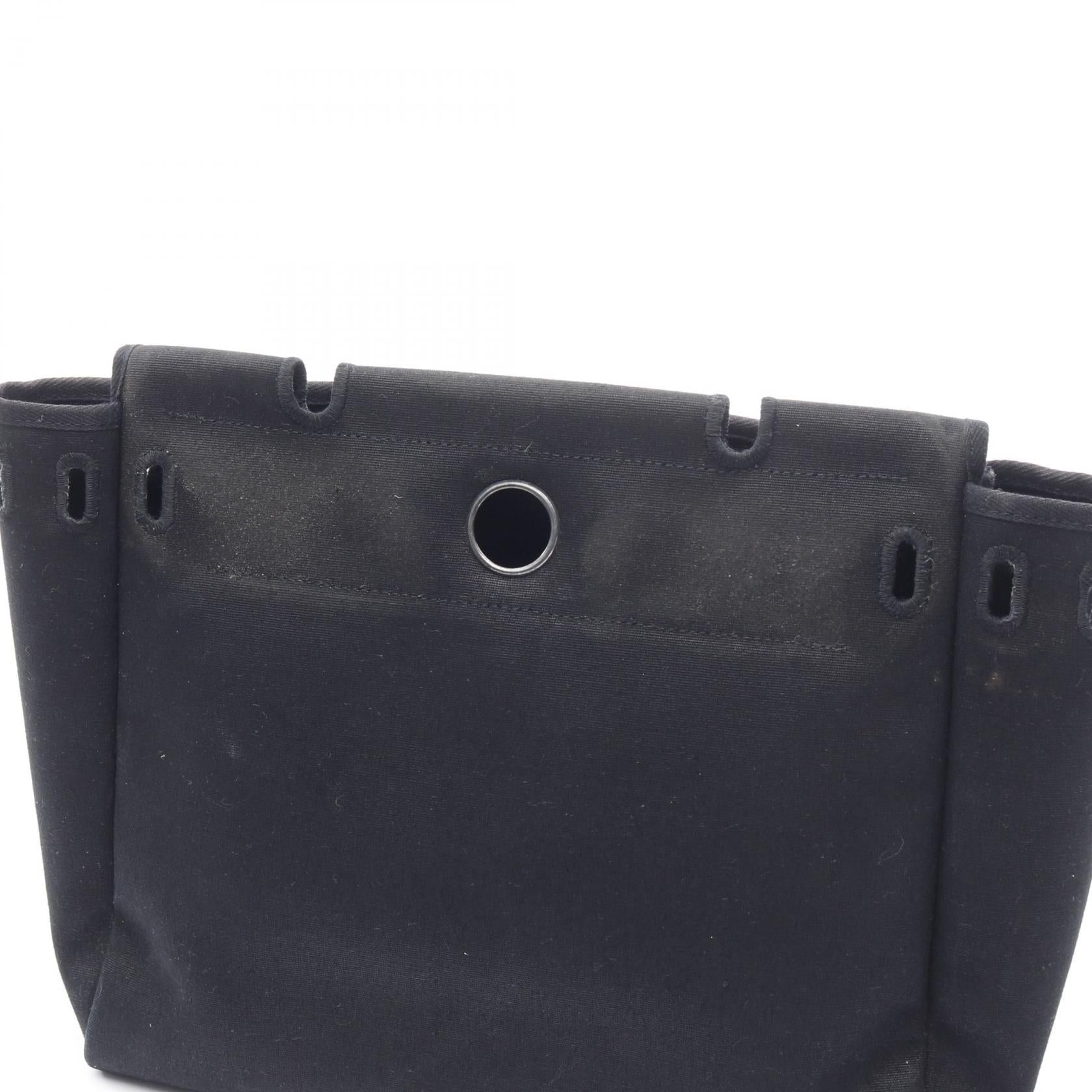 Hermes Hermes Herbag Pm Handbag Toile Gm Leather Ivory Light Brown Silver Hardware □G Stamp Size ONE SIZE - 12 Thumbnail