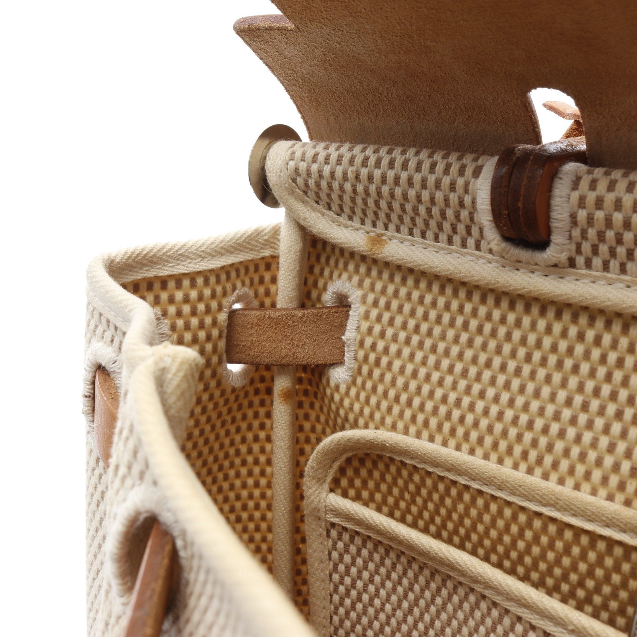 Hermes Hermes Herbag Pm Handbag Toile Gm Leather Ivory Light Brown Silver Hardware □G Stamp Size ONE SIZE - 11 Thumbnail