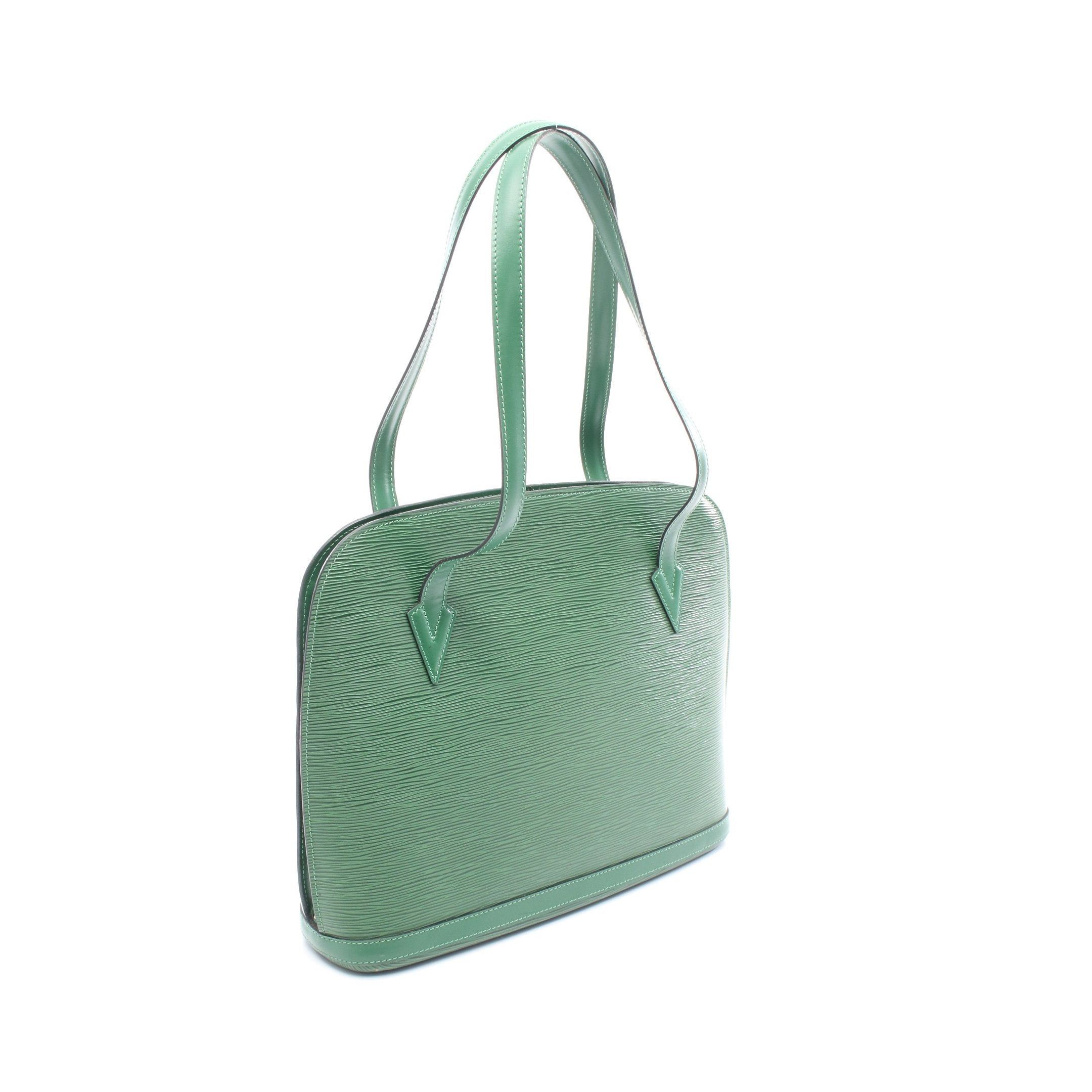 Louis Vuitton Louis Vuitton Lussac Epi Borneo Green Shoulder Bag Leather Size ONE SIZE - 2 Thumbnail