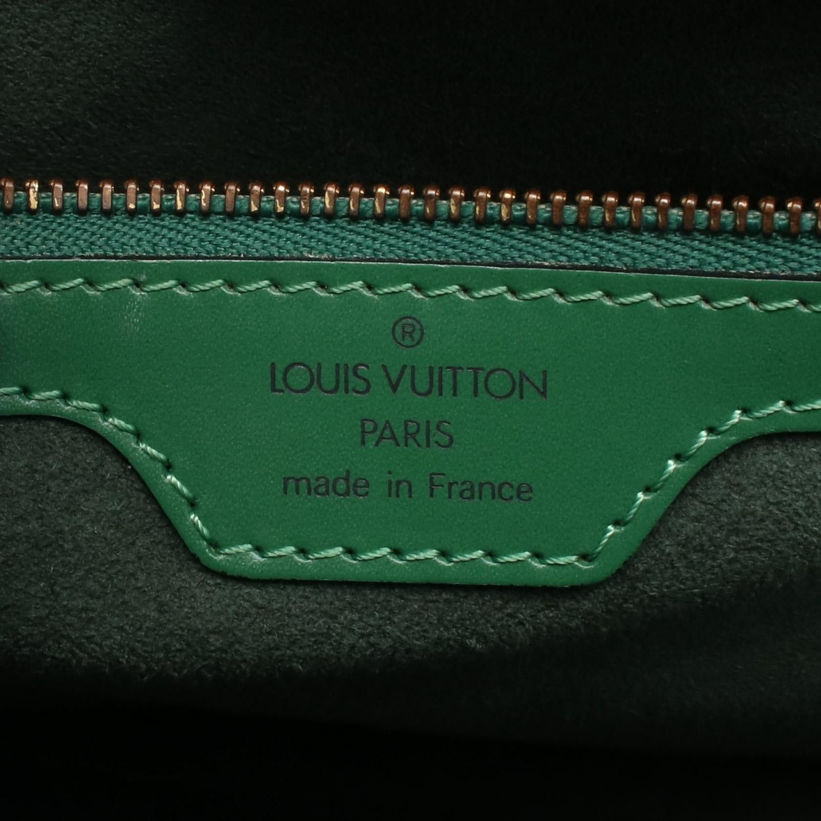 Louis Vuitton Louis Vuitton Lussac Epi Borneo Green Shoulder Bag Leather Size ONE SIZE - 4 Thumbnail
