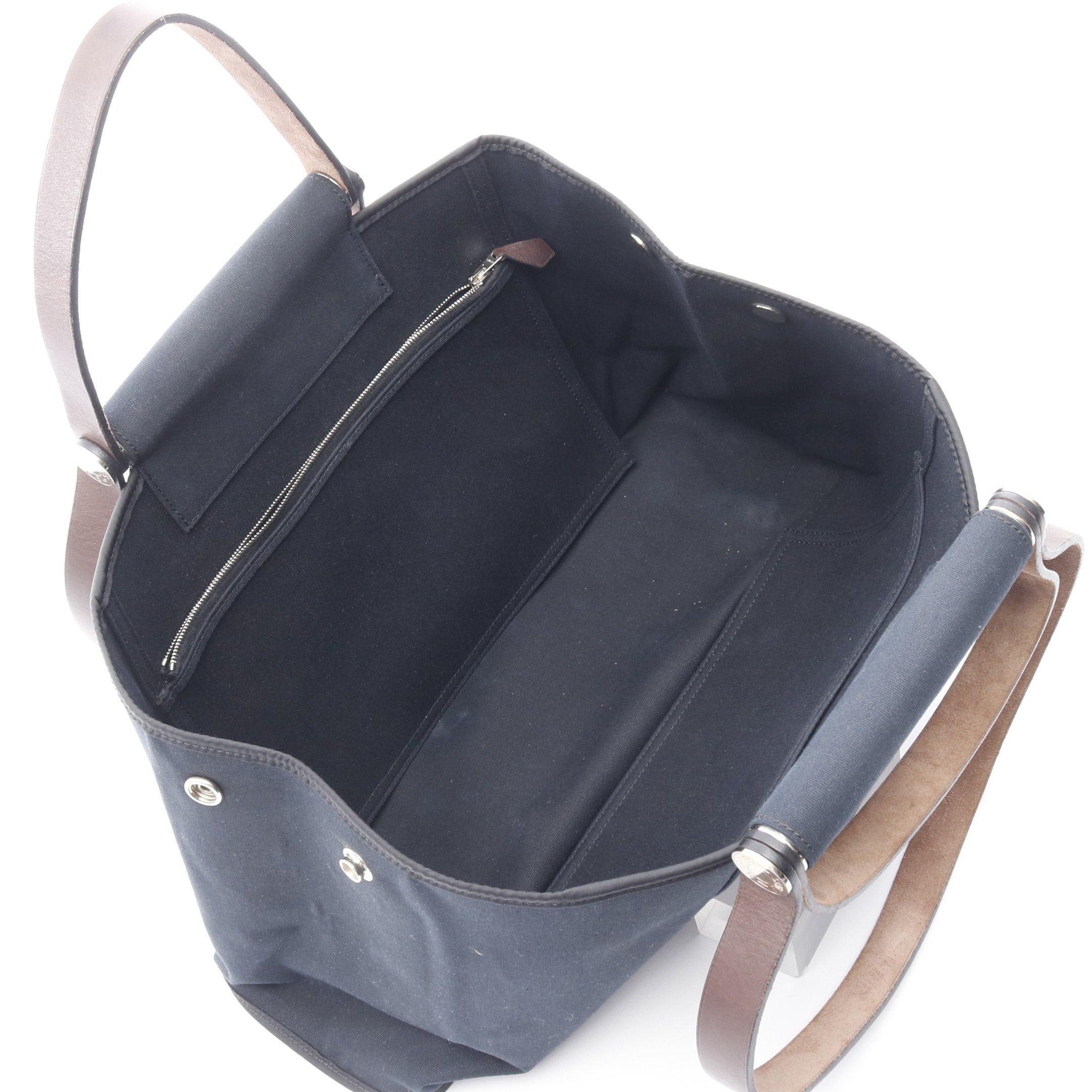 Hermes Hermes Kabak Elan Pm Shoulder Bag Tote Toile Officier Leather Black Brown Silver Hardware □N Engraved Size ONE SIZE - 3 Thumbnail