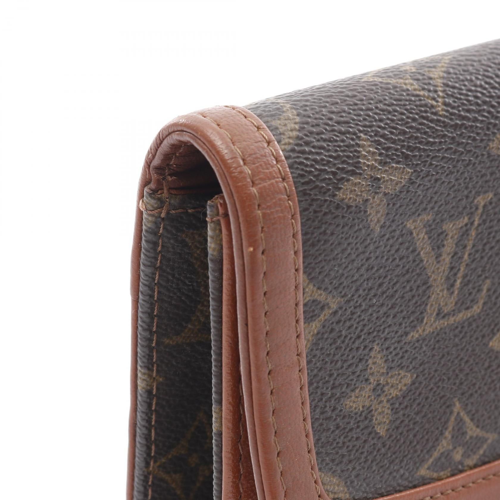 Louis Vuitton Louis Vuitton Pochette Dam Pm Monogram Clutch Bag Second Leather Brown Size ONE SIZE - 8 Thumbnail