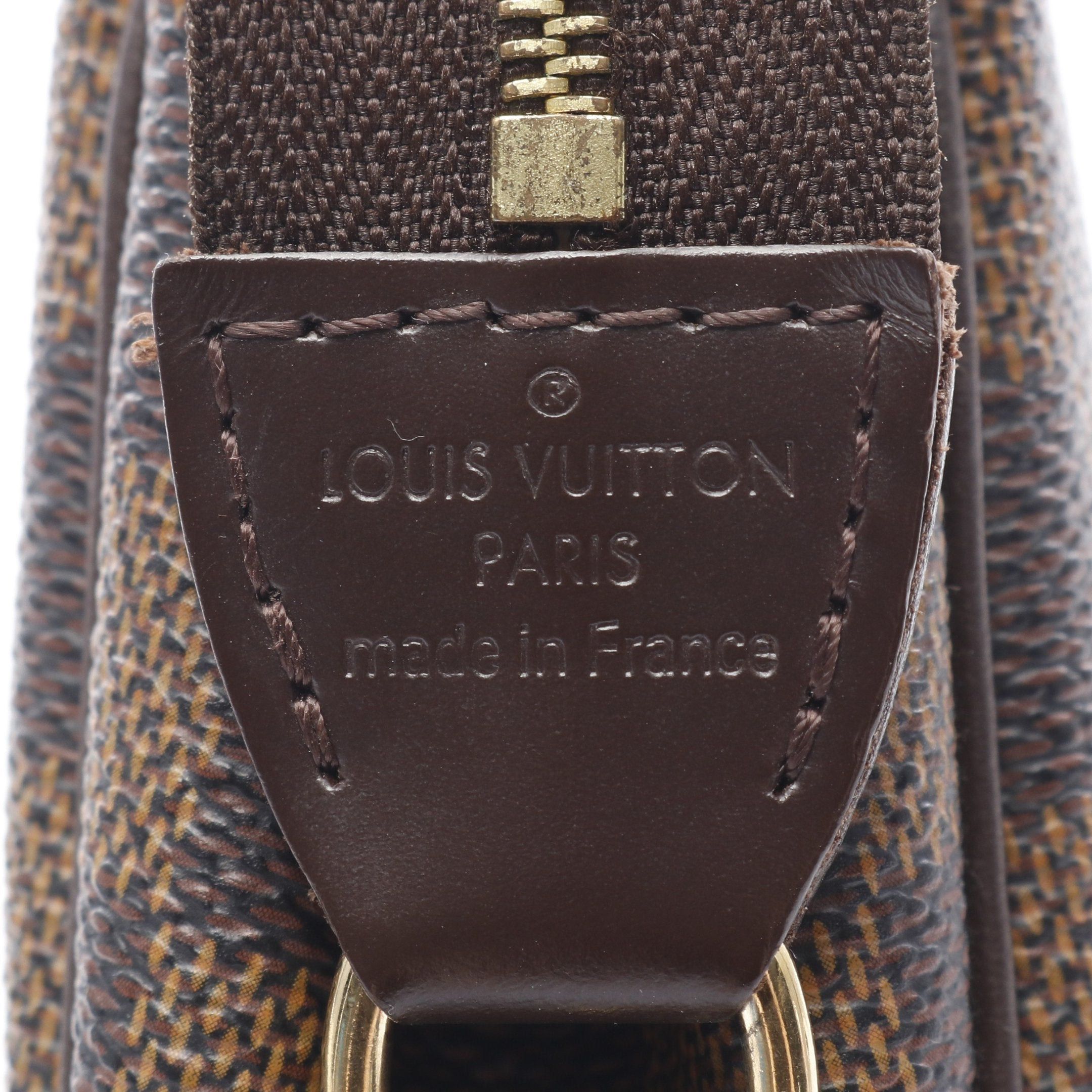 Louis Vuitton Louis Vuitton Eva Damier Ebene Chain Handbag Leather Brown Size ONE SIZE - 4 Thumbnail