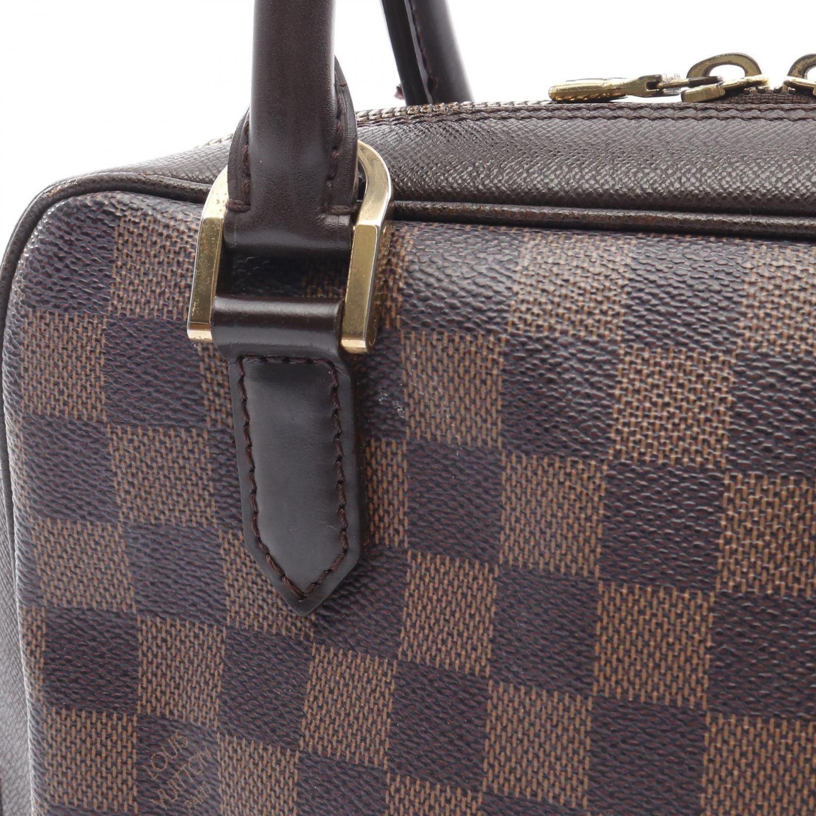 Louis Vuitton Louis Vuitton Brera Damier Ebene Handbag Leather Brown Size ONE SIZE - 11 Thumbnail
