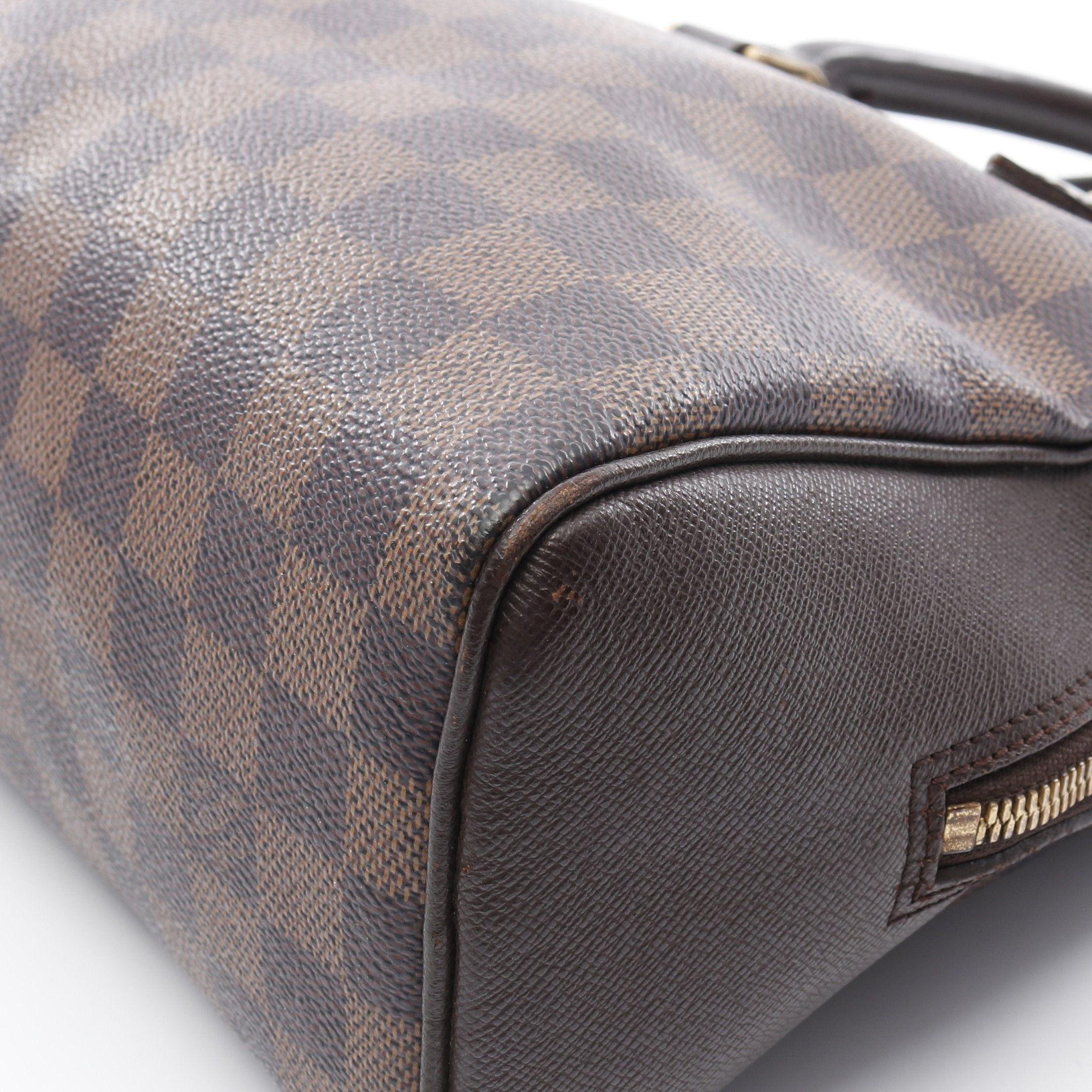 Louis Vuitton Louis Vuitton Brera Damier Ebene Handbag Leather Brown Size ONE SIZE - 7 Thumbnail