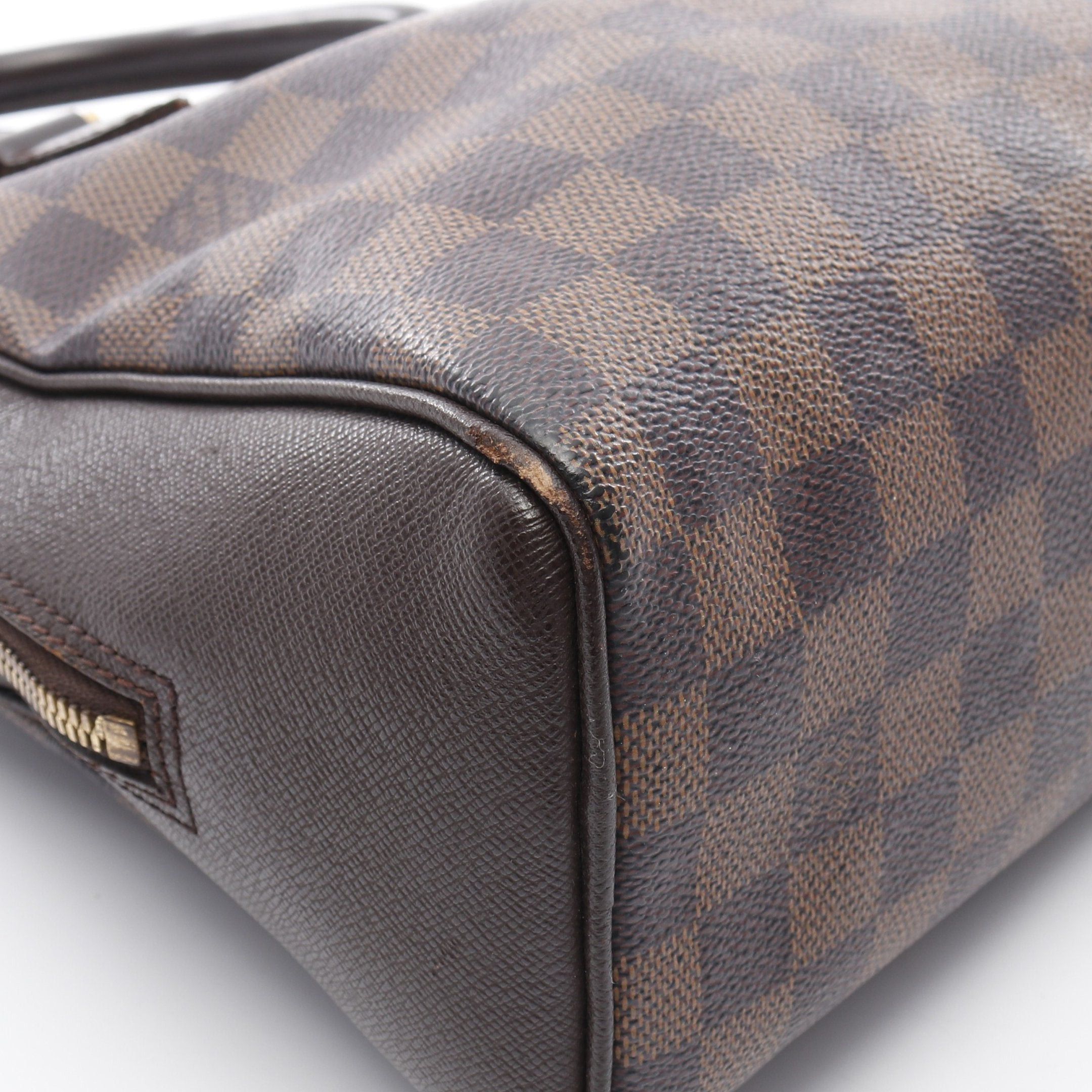 Louis Vuitton Louis Vuitton Brera Damier Ebene Handbag Leather Brown Size ONE SIZE - 6 Thumbnail