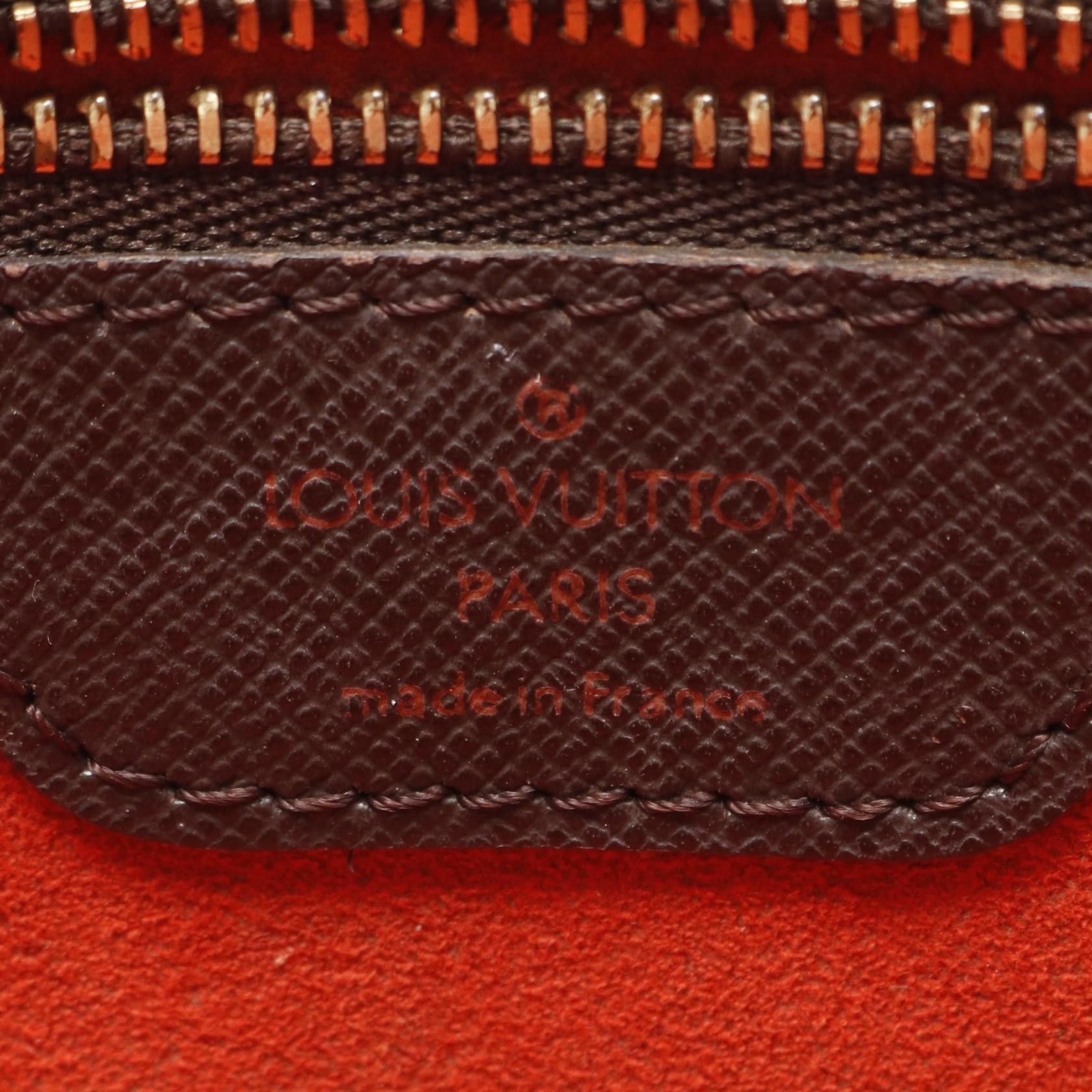 Louis Vuitton Louis Vuitton Brera Damier Ebene Handbag Leather Brown Size ONE SIZE - 4 Thumbnail