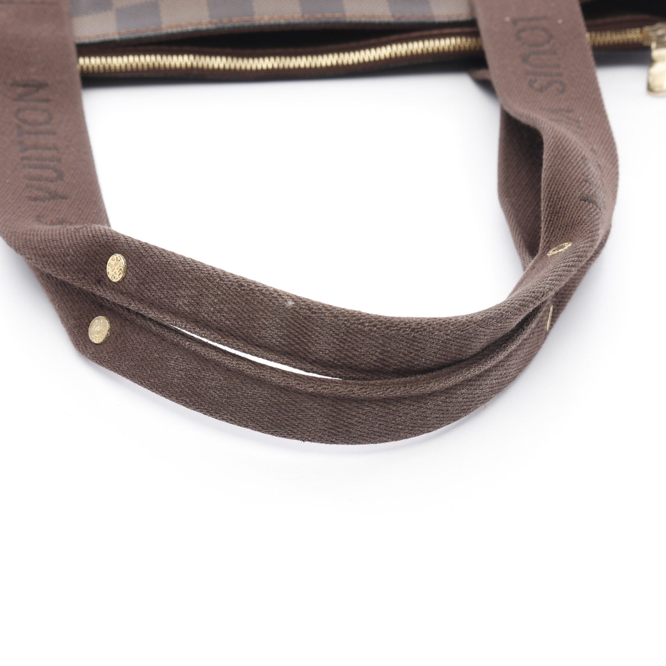 Louis Vuitton Louis Vuitton Hippopotamus Bobourg Damier Ebene Shoulder Bag Tote Leather Brown Size ONE SIZE - 8 Thumbnail