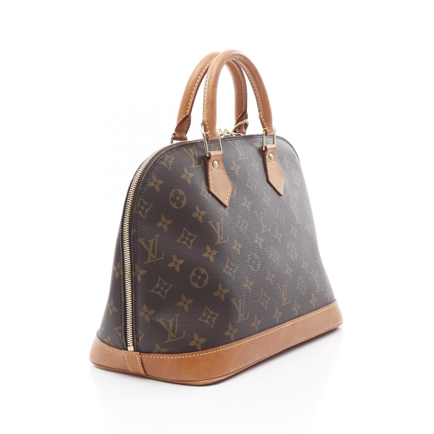Louis Vuitton Louis Vuitton Alma Pm Monogram Handbag Leather Brown Size ONE SIZE - 2 Thumbnail