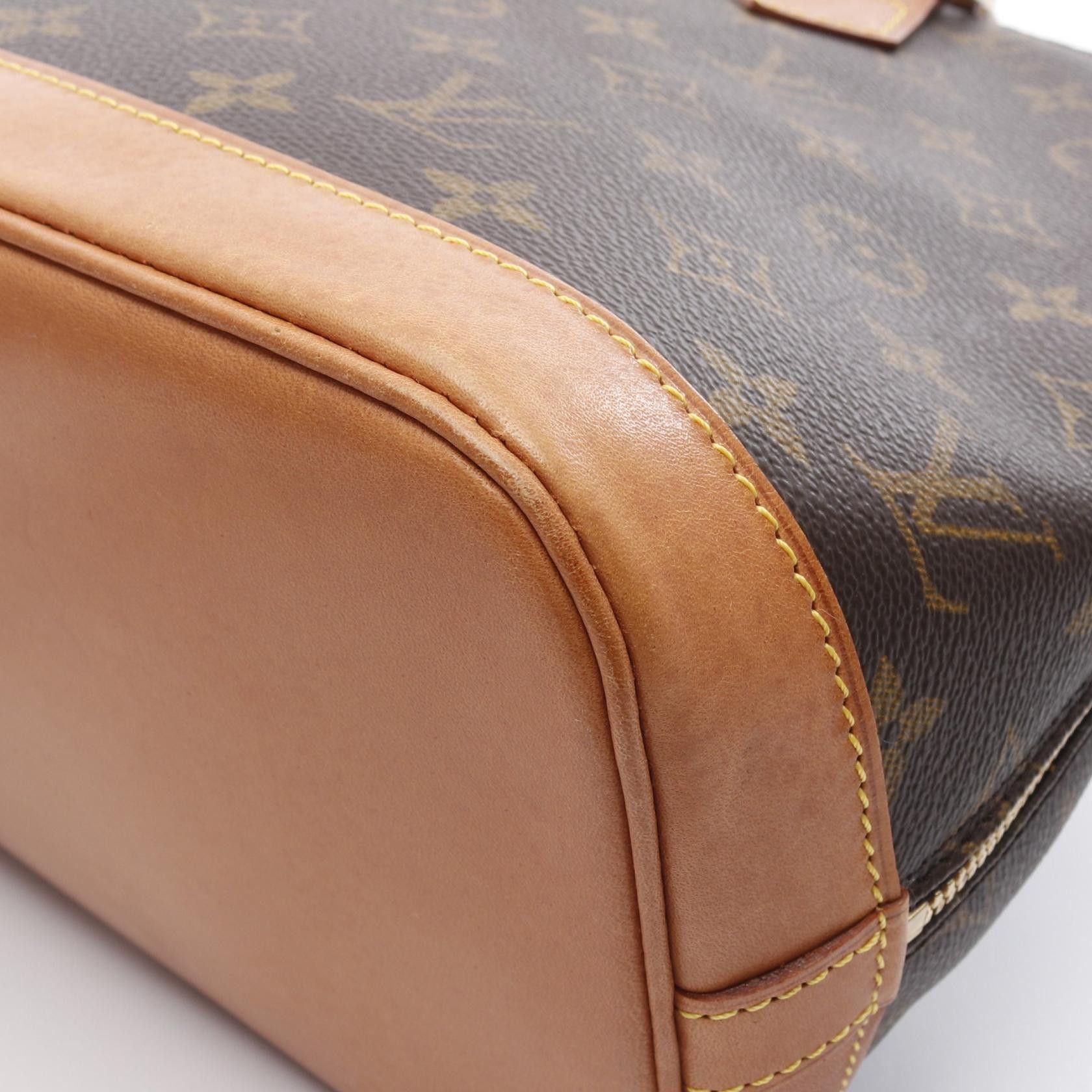 Louis Vuitton Louis Vuitton Alma Pm Monogram Handbag Leather Brown Size ONE SIZE - 7 Thumbnail