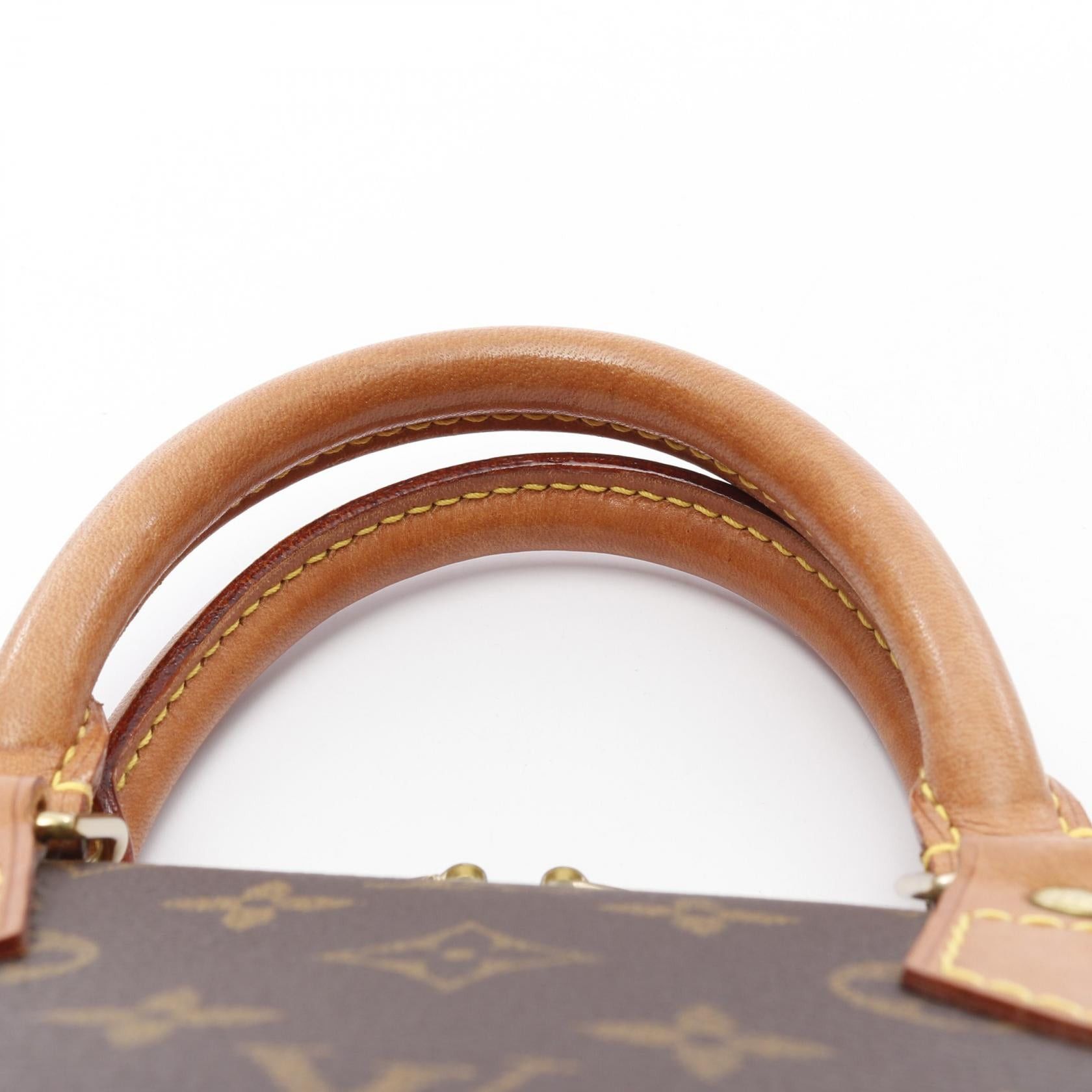 Louis Vuitton Louis Vuitton Alma Pm Monogram Handbag Leather Brown Size ONE SIZE - 9 Thumbnail