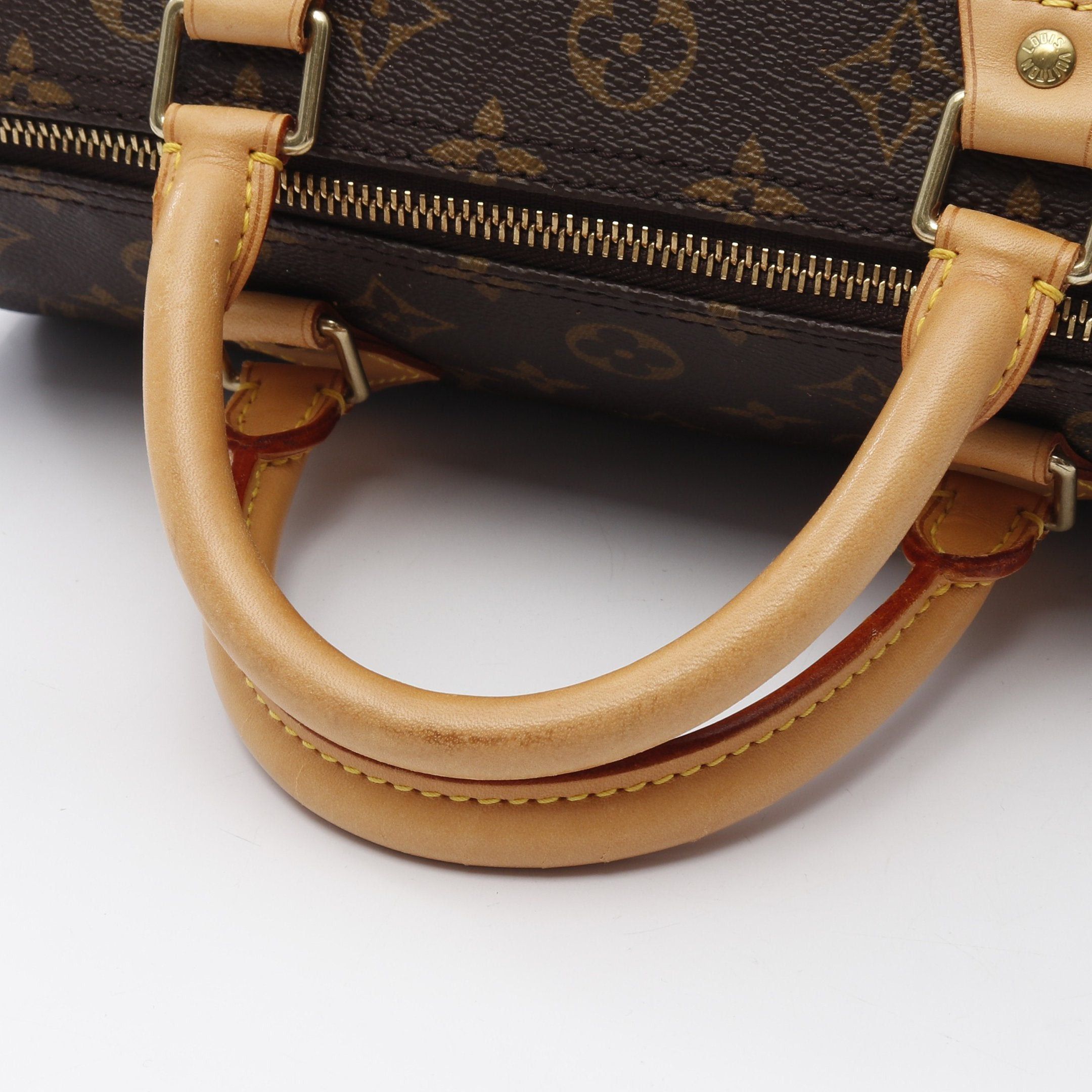 Louis Vuitton Louis Vuitton Speedy 30 Monogram Handbag Leather Brown Size ONE SIZE - 9 Thumbnail