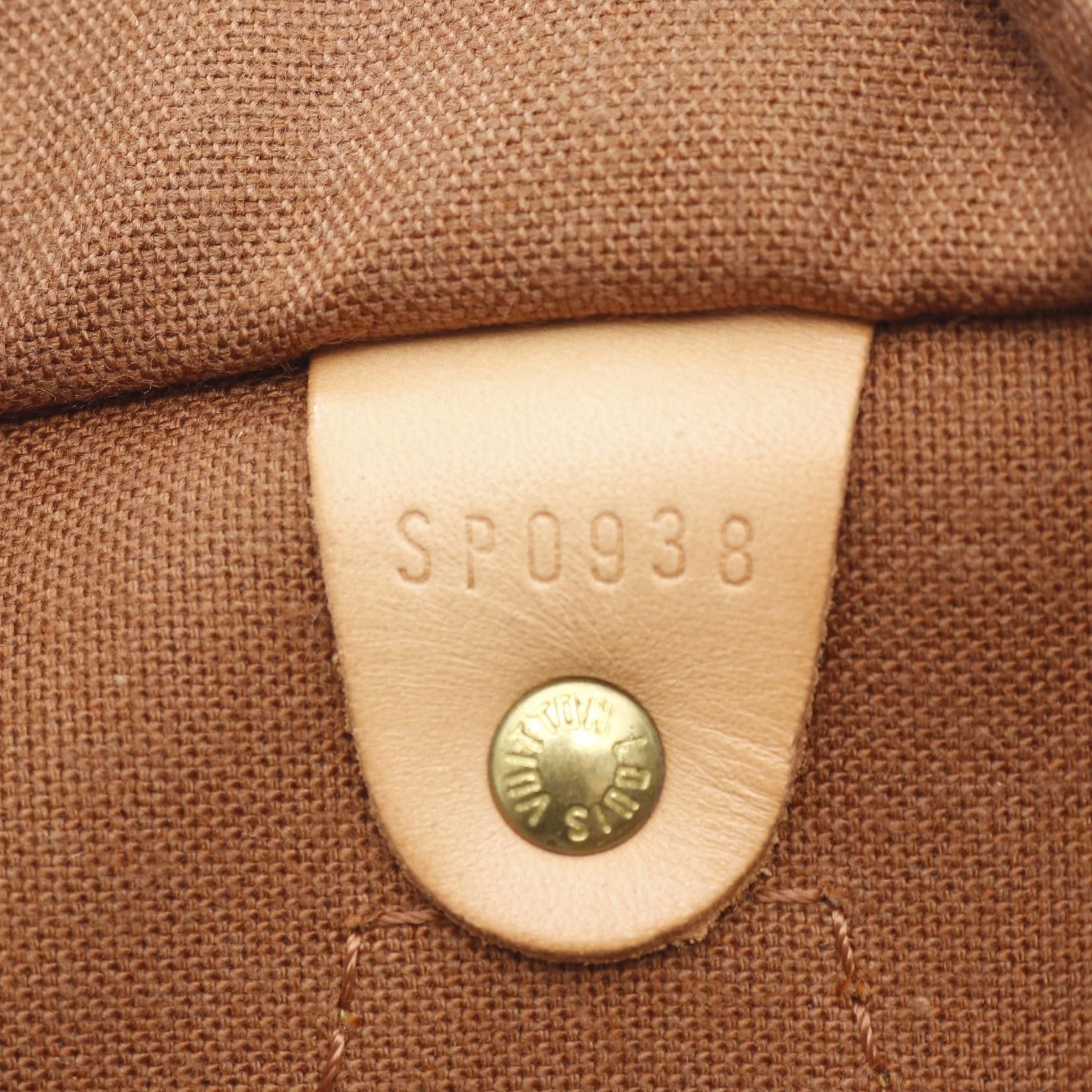 Louis Vuitton Louis Vuitton Speedy 30 Monogram Handbag Leather Brown Size ONE SIZE - 5 Thumbnail
