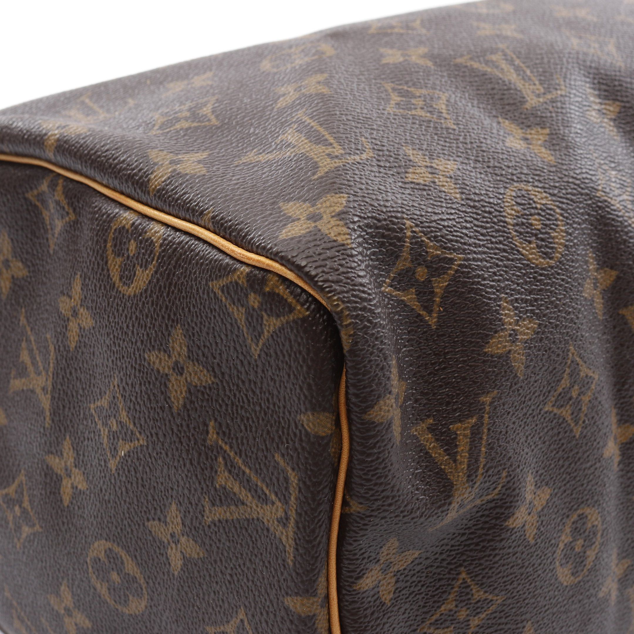 Louis Vuitton Louis Vuitton Speedy 30 Monogram Handbag Leather Brown Size ONE SIZE - 6 Thumbnail