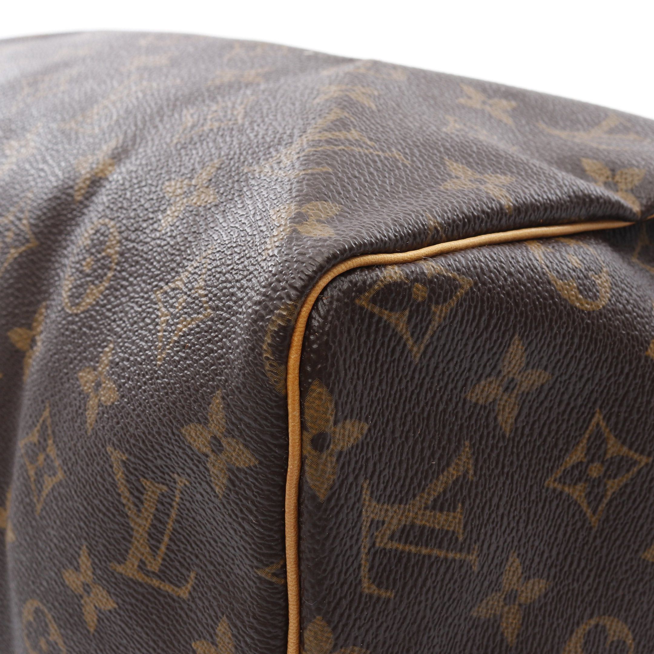 Louis Vuitton Louis Vuitton Speedy 30 Monogram Handbag Leather Brown Size ONE SIZE - 7 Thumbnail