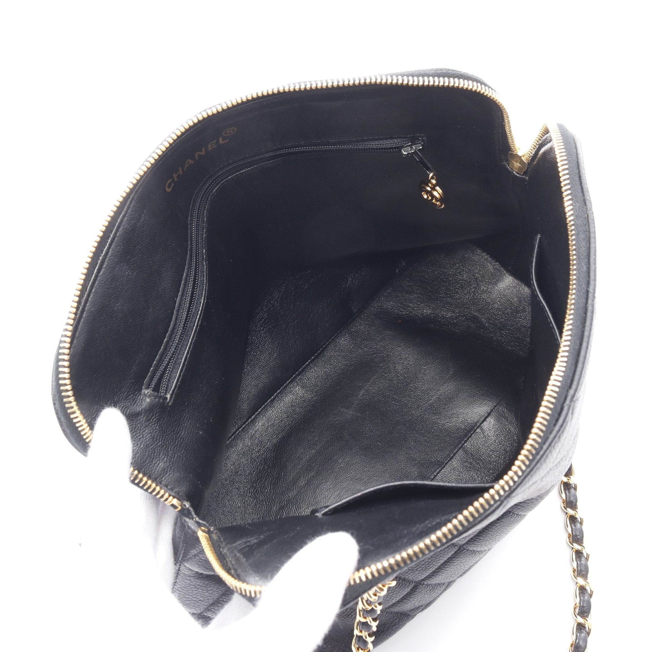Chanel Chanel Matelasse Chain Shoulder Bag Caviar Skin Black Gold Hardware Size ONE SIZE - 3 Thumbnail