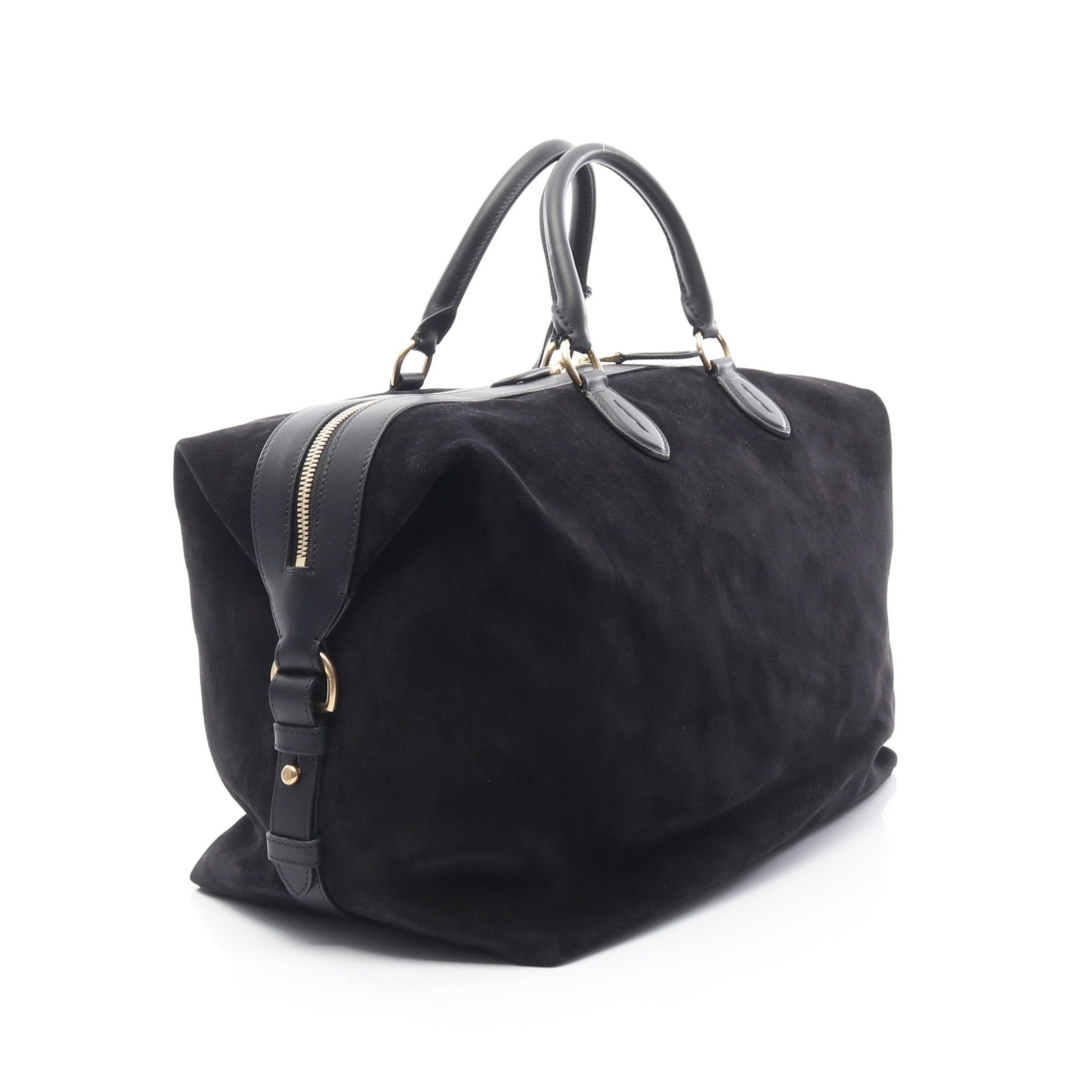 Ralph Lauren Ralph Lauren Polo Bear Boston Bag Suede Leather Black Size ONE SIZE - 2 Thumbnail