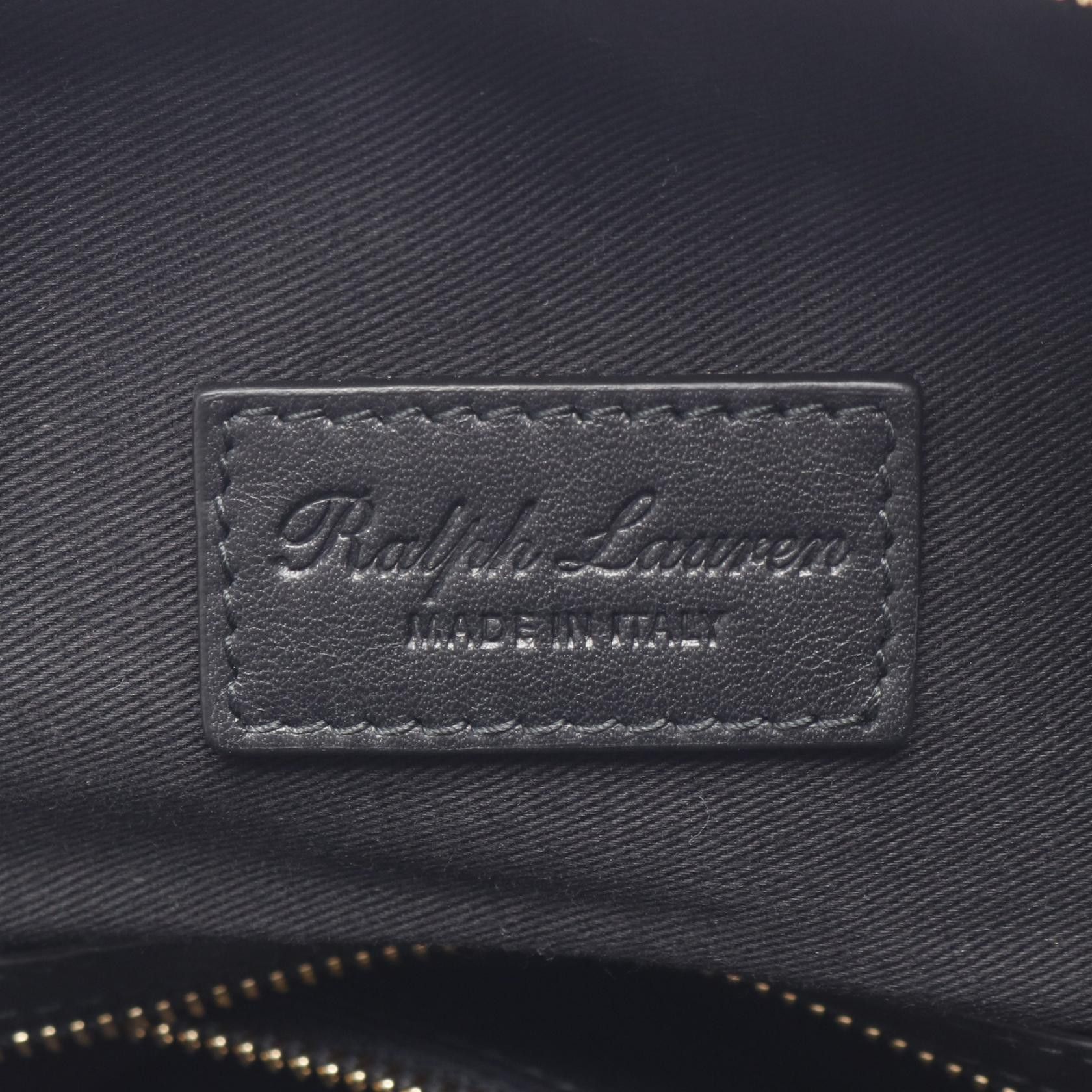 Ralph Lauren Ralph Lauren Polo Bear Boston Bag Suede Leather Black Size ONE SIZE - 4 Thumbnail