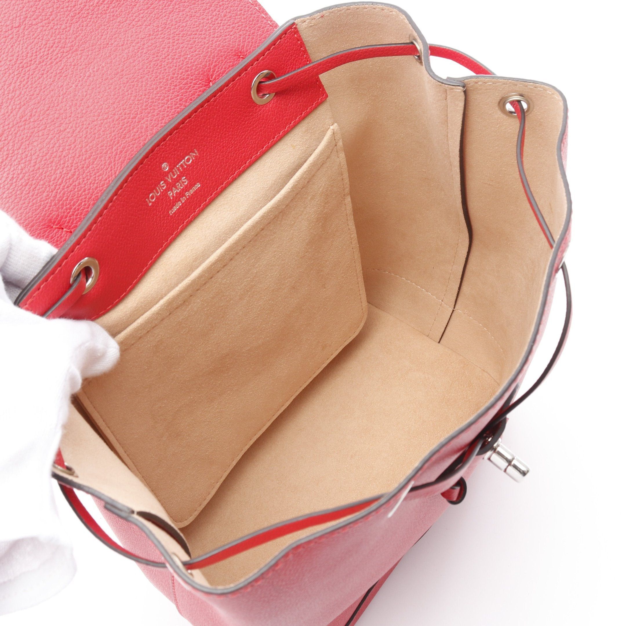 Louis Vuitton Louis Vuitton Rock Me Backpack Ruby Rucksack Taurillon Leather Red Size ONE SIZE - 3 Thumbnail