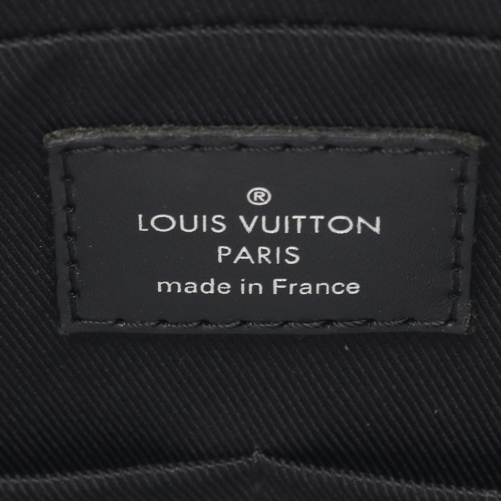 Louis Vuitton Louis Vuitton Odysse Monogram Eclipse Briefcase Business Bag Leather Black Size ONE SIZE - 4 Thumbnail