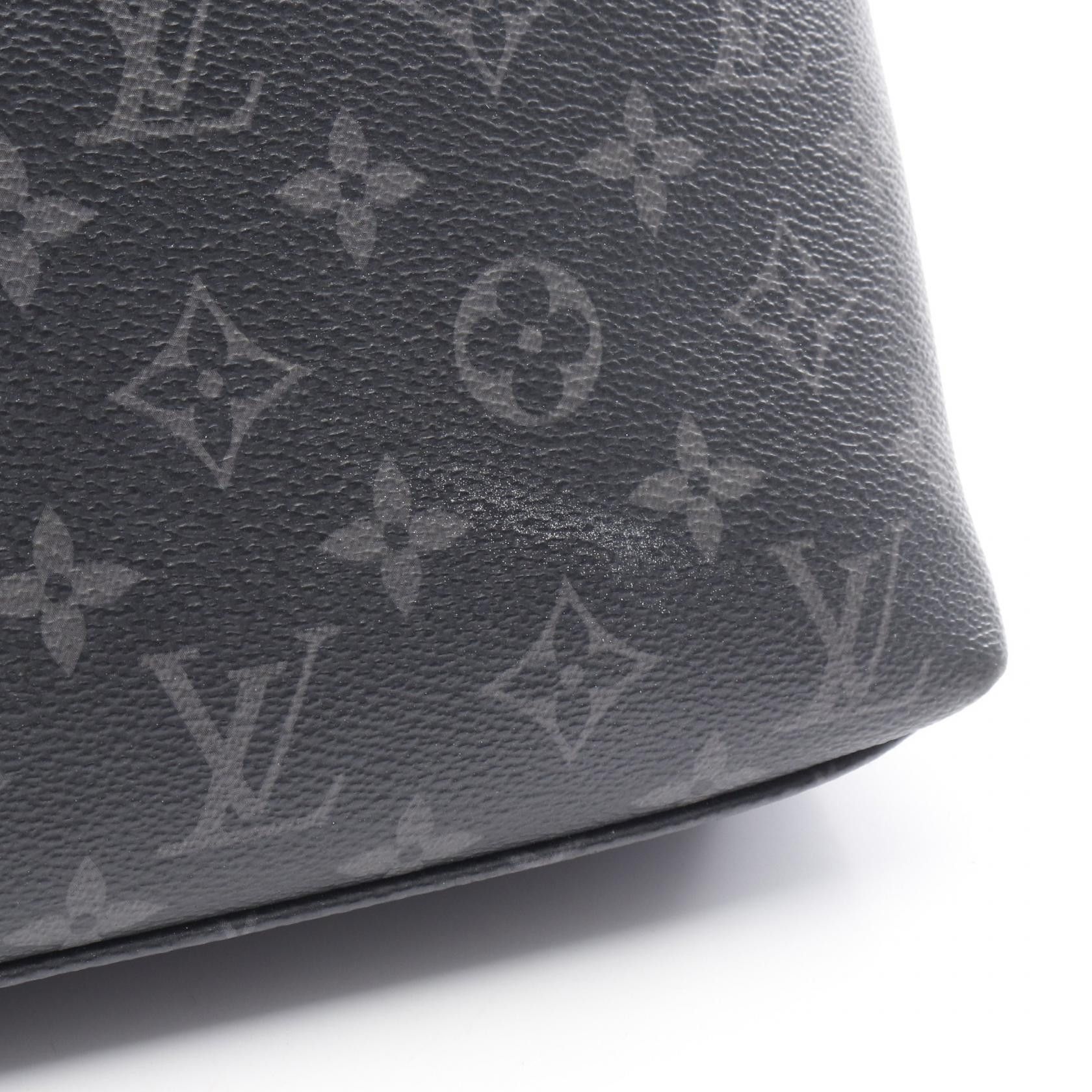 Louis Vuitton Louis Vuitton Odysse Monogram Eclipse Briefcase Business Bag Leather Black Size ONE SIZE - 8 Thumbnail