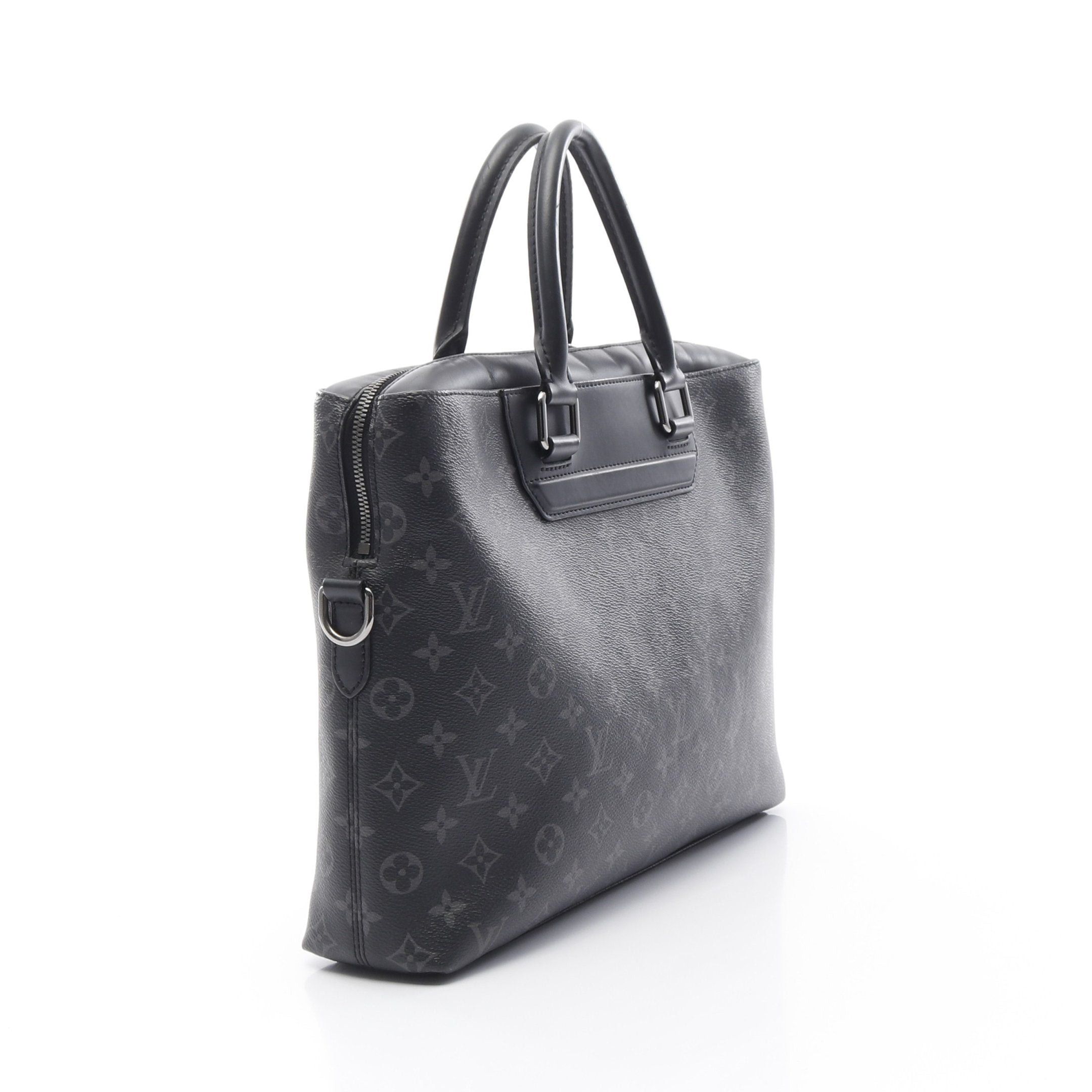 Louis Vuitton Louis Vuitton Odysse Monogram Eclipse Briefcase Business Bag Leather Black Size ONE SIZE - 2 Thumbnail