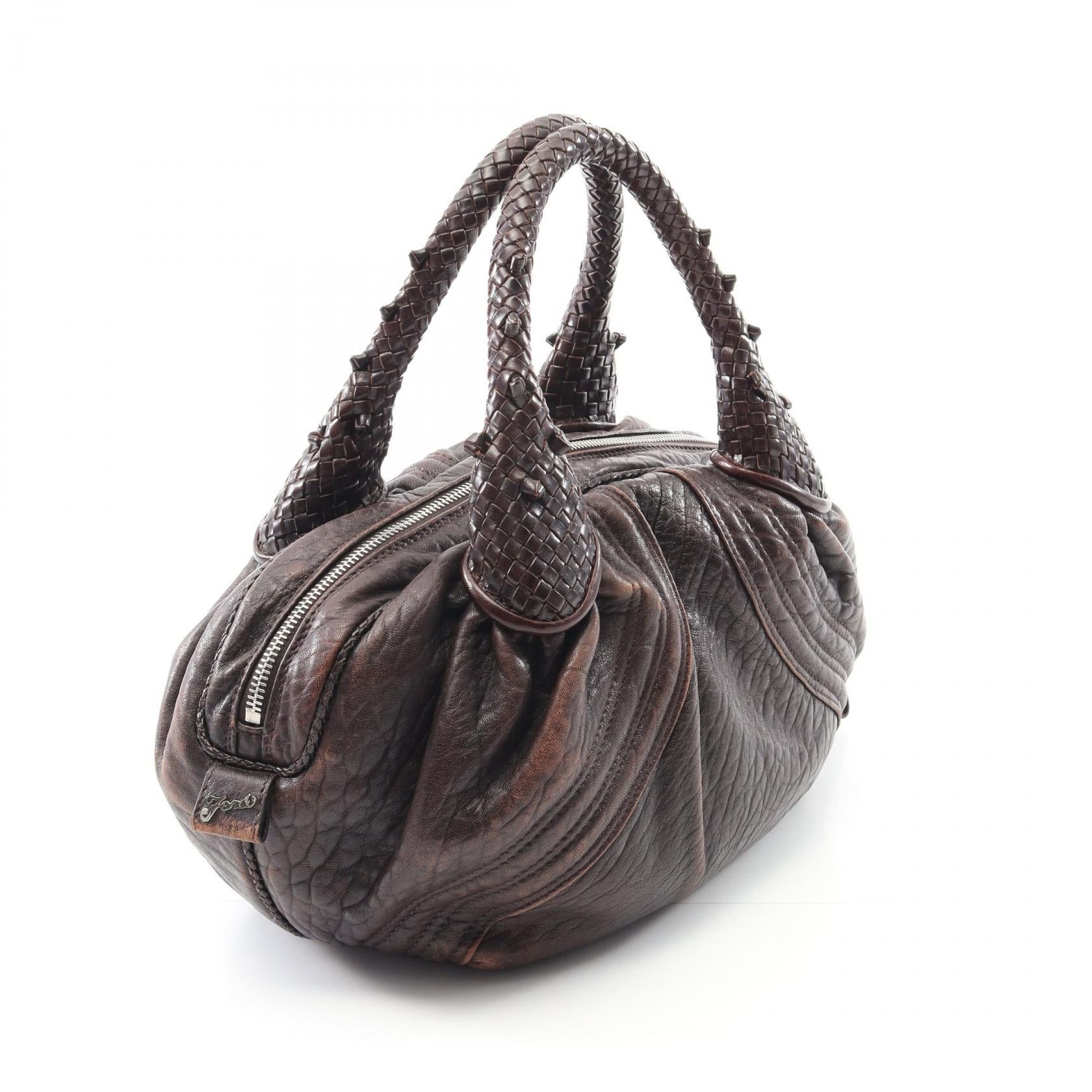 Fendi Fendi Mini Spy Bag Handbag Leather Dark Brown Size ONE SIZE - 2 Thumbnail