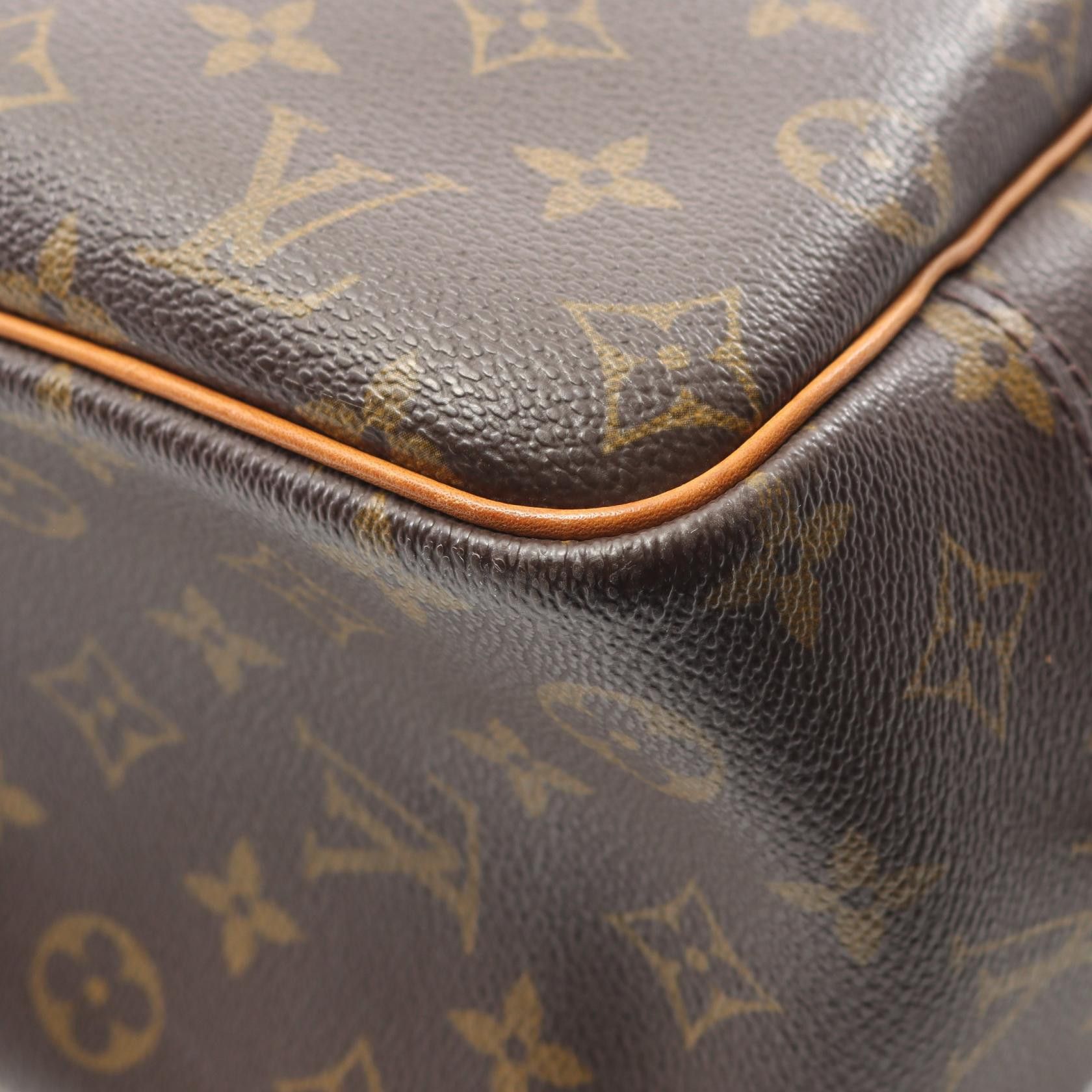Louis Vuitton Louis Vuitton Deauville Bowling Vanity Monogram Handbag Leather Brown Size ONE SIZE - 9 Thumbnail