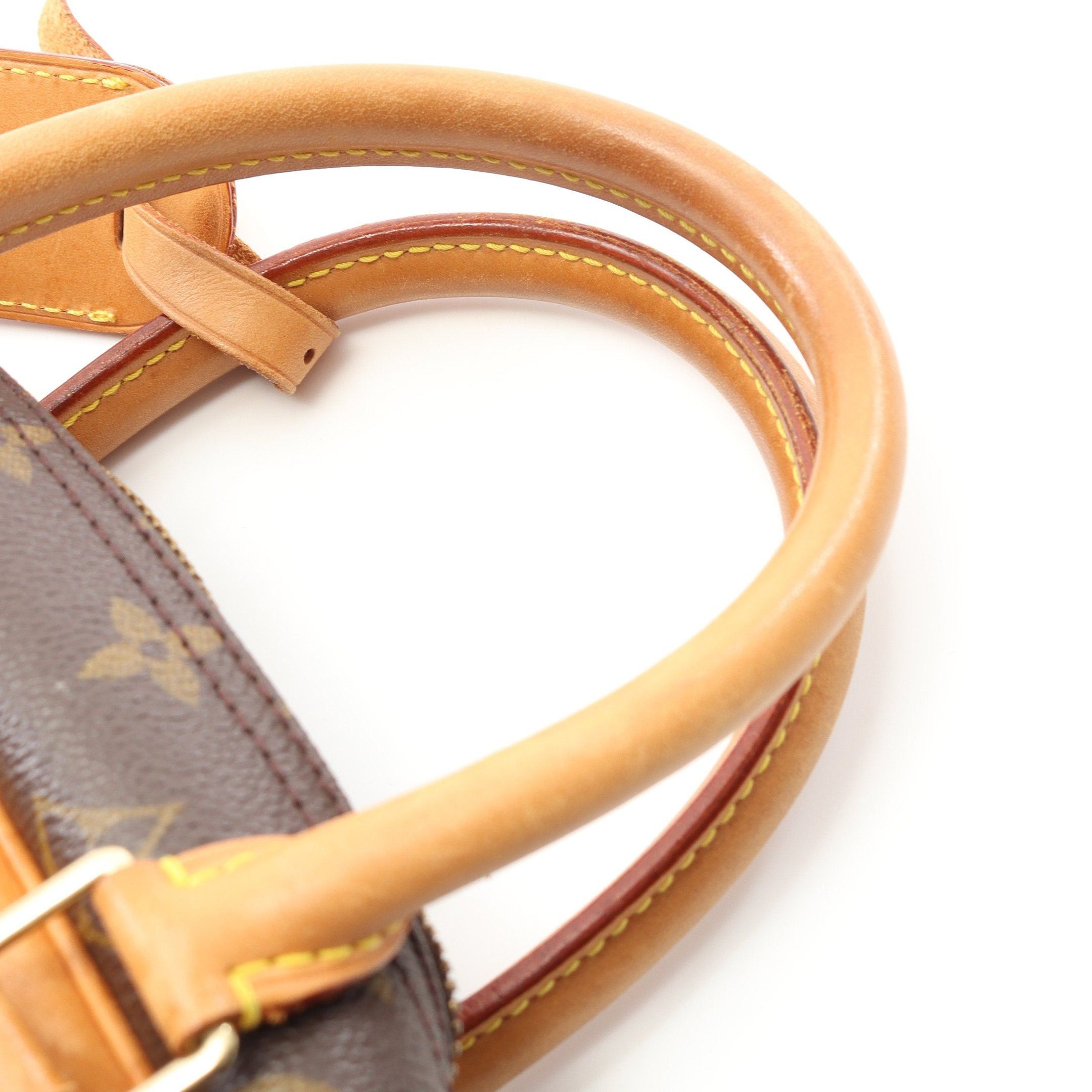 Louis Vuitton Louis Vuitton Deauville Bowling Vanity Monogram Handbag Leather Brown Size ONE SIZE - 10 Thumbnail