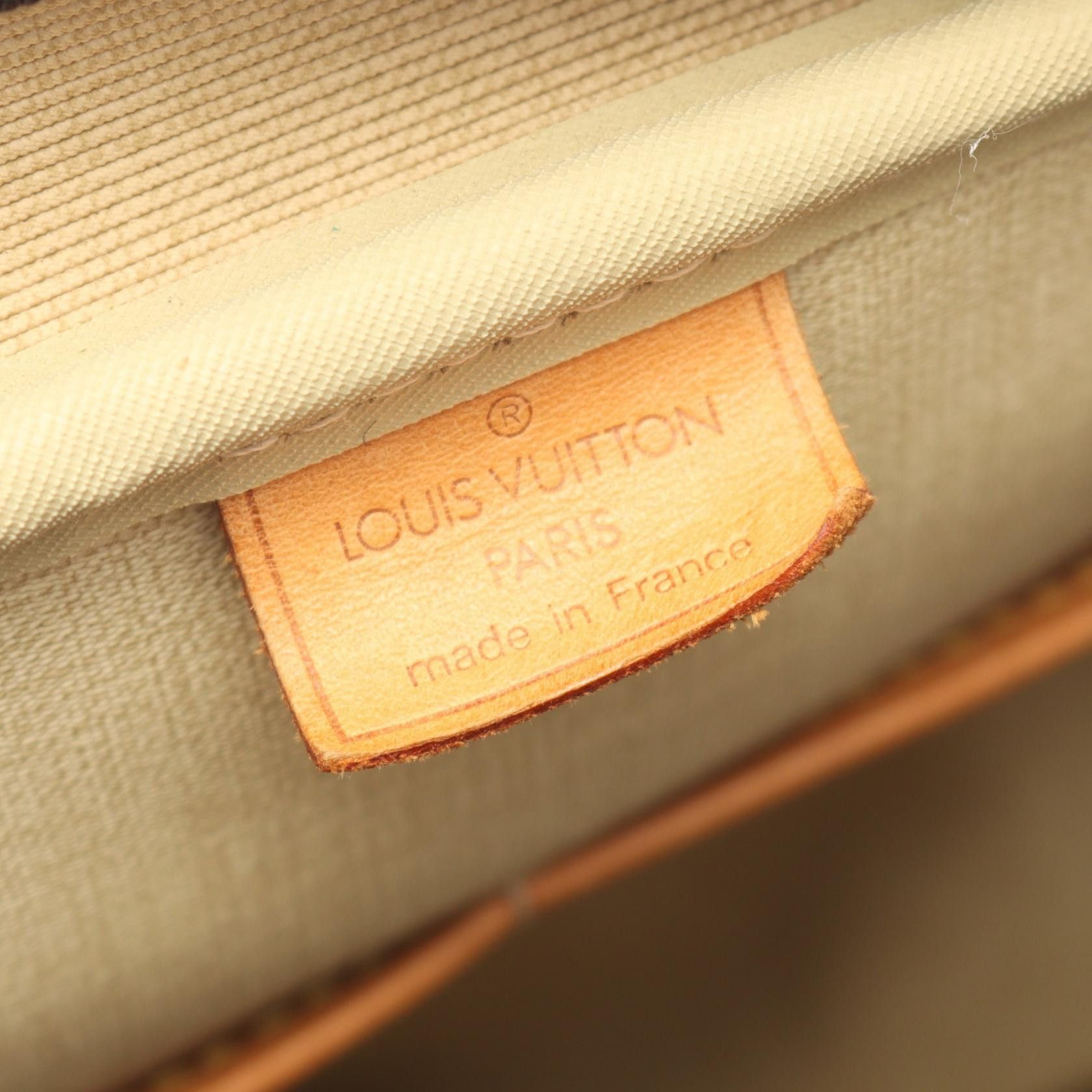 Louis Vuitton Louis Vuitton Deauville Bowling Vanity Monogram Handbag Leather Brown Size ONE SIZE - 4 Thumbnail