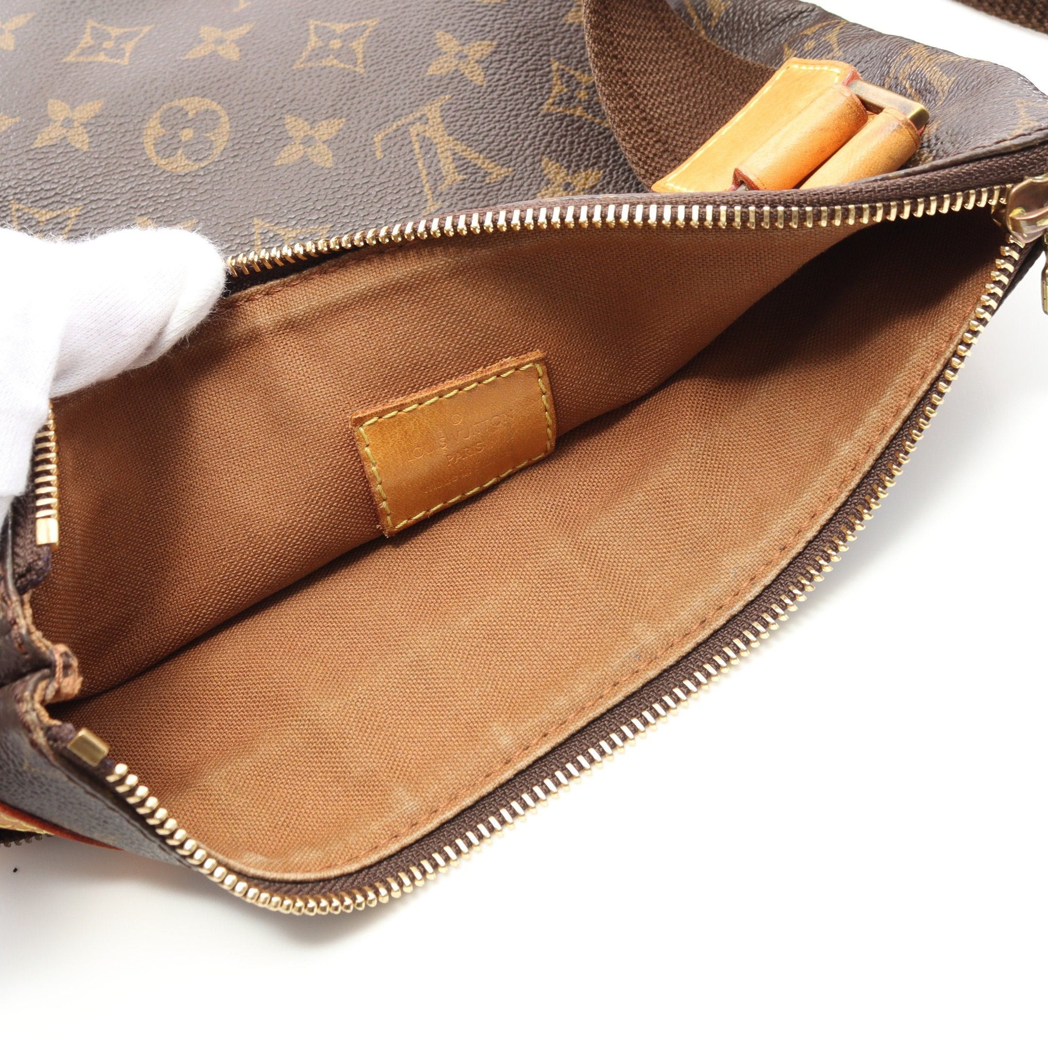 Louis Vuitton Louis Vuitton Pochette Bosphore Monogram Shoulder Bag Leather Brown Size ONE SIZE - 7 Thumbnail