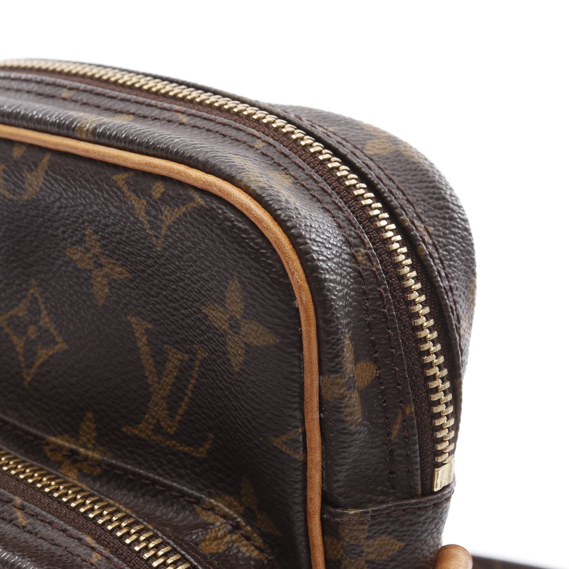 Louis Vuitton Louis Vuitton Amazon Monogram Shoulder Bag Leather Brown Size ONE SIZE - 8 Thumbnail