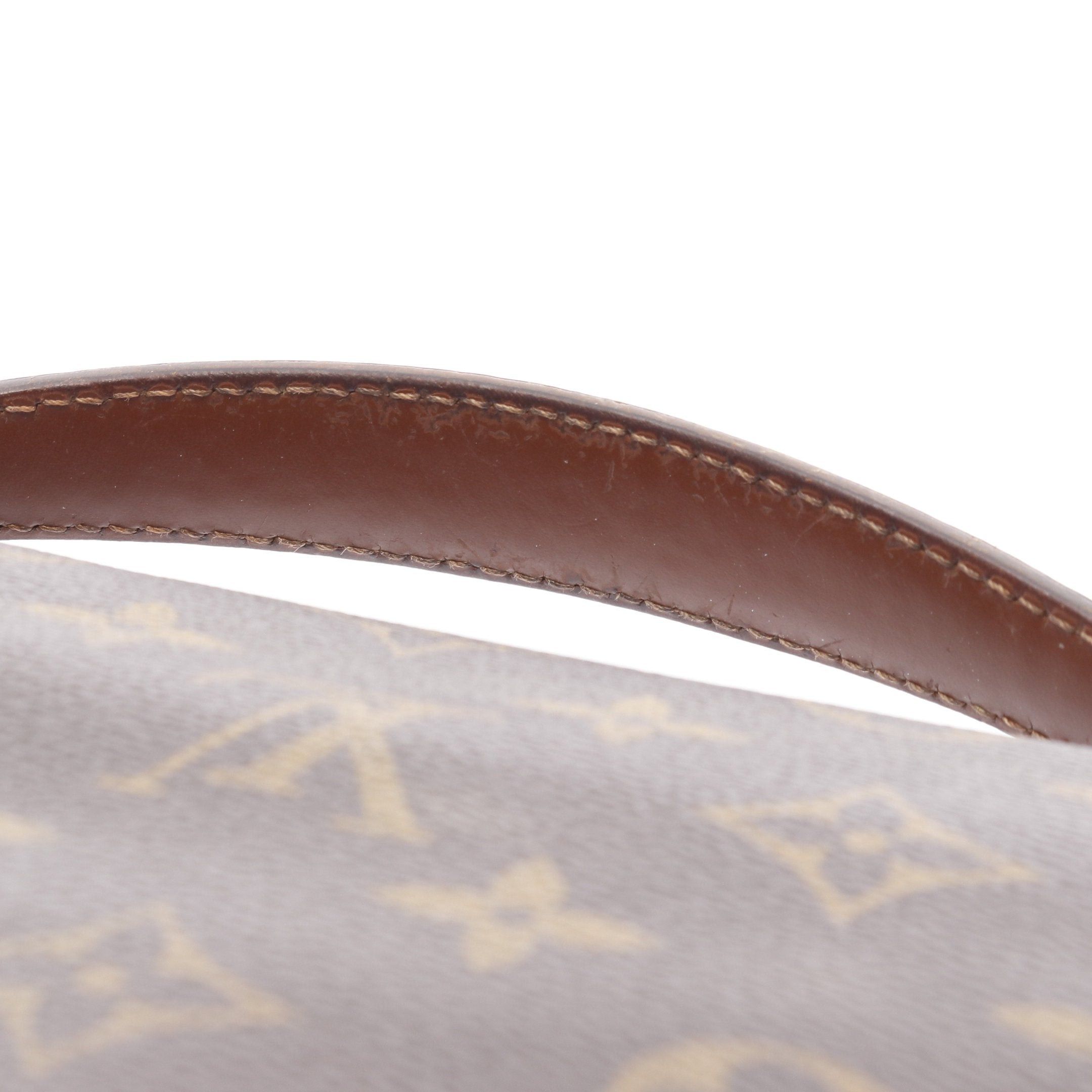 Louis Vuitton Louis Vuitton Monceau Monogram Handbag Leather Brown With Optional Shoulder Strap Size ONE SIZE - 13 Thumbnail